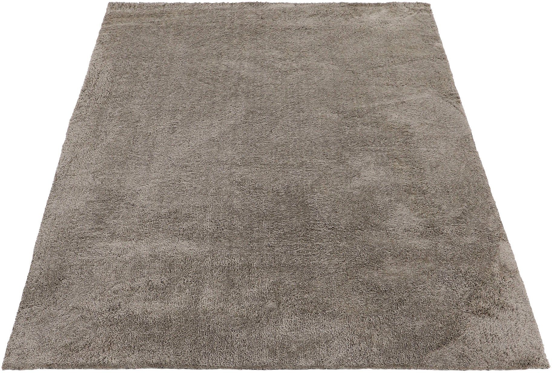 carpetfine Hoogpolig vloerkleed Silky Shaggy, langharig, effen, bijzonder zacht, handgemaakt