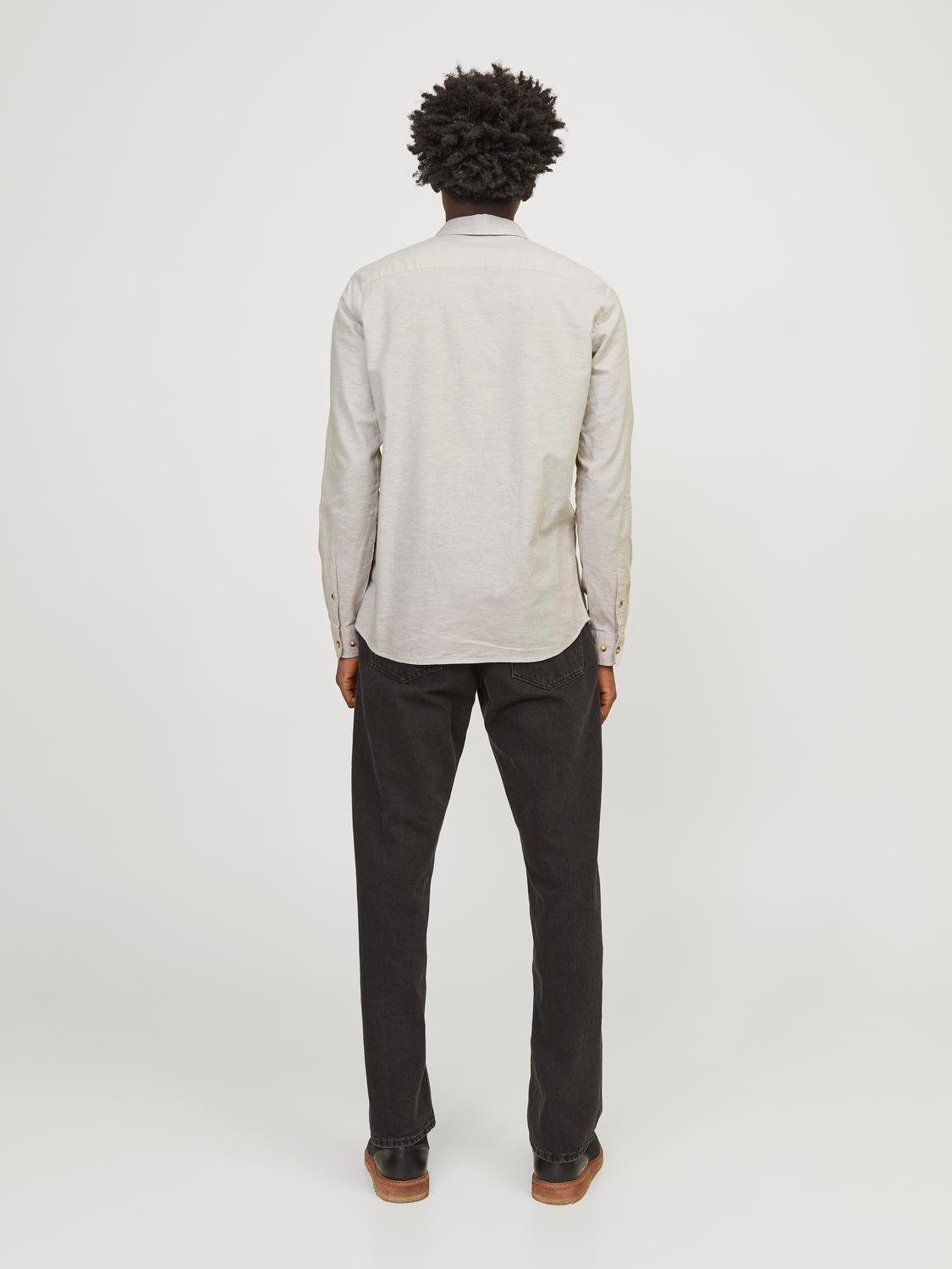 Jack & Jones Overhemd met lange mouwen JJESUMMER LINEN BLEND SHIRT LS SN