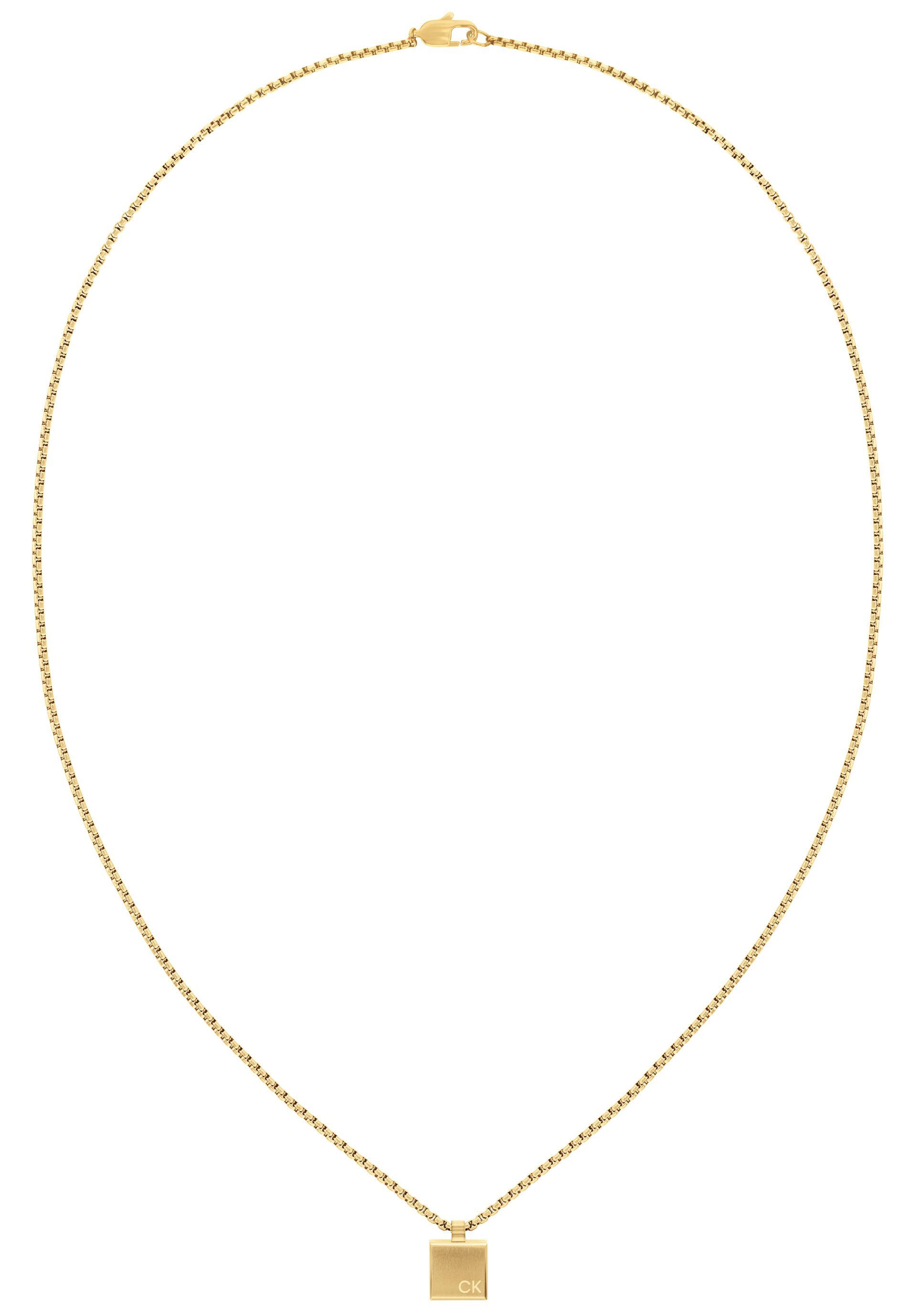 Calvin Klein Ketting met hanger Sieraden roestvrij staal halssieraden halsketting venetiaanse ketting SQUARES