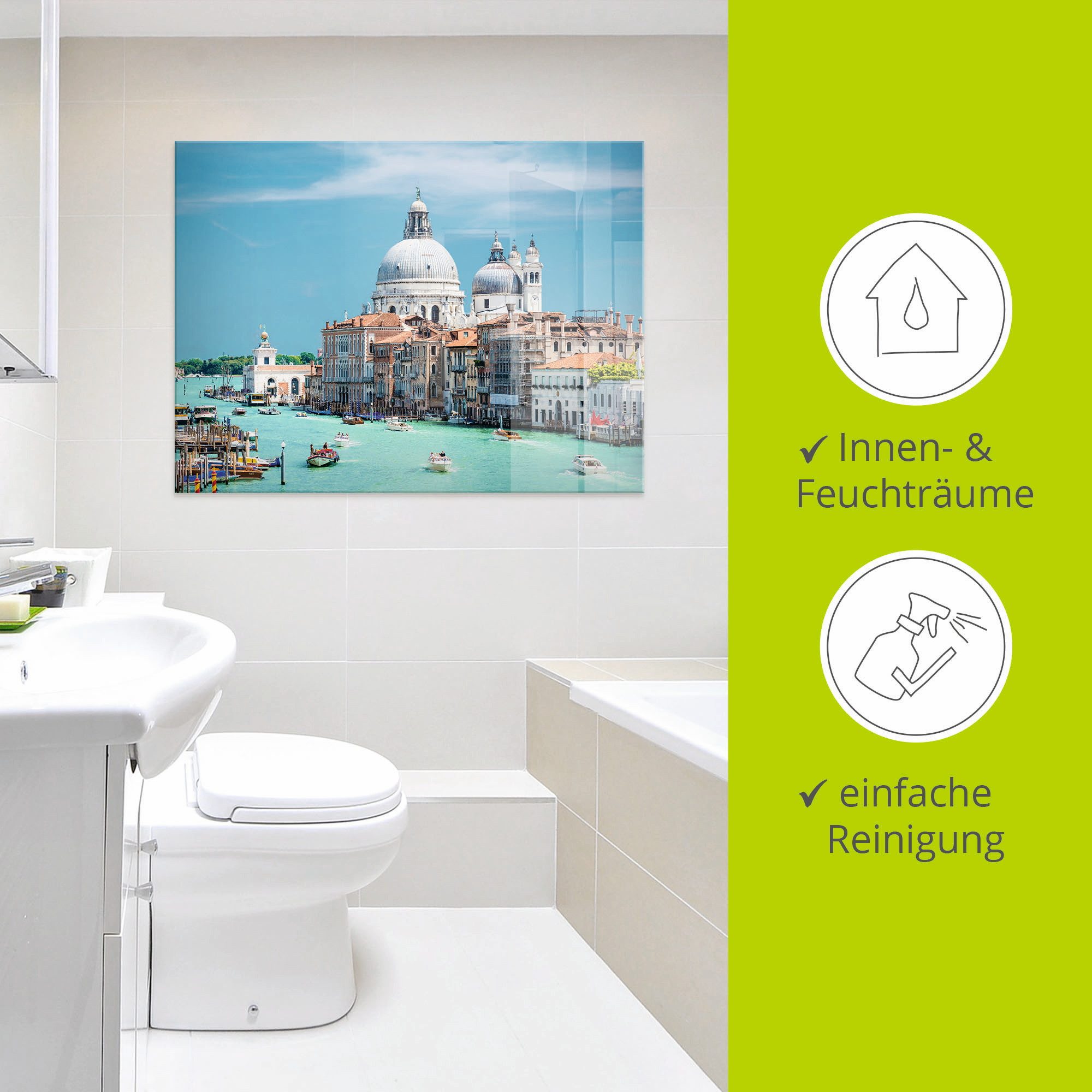 Artland Print op glas Venetië in verschillende maten