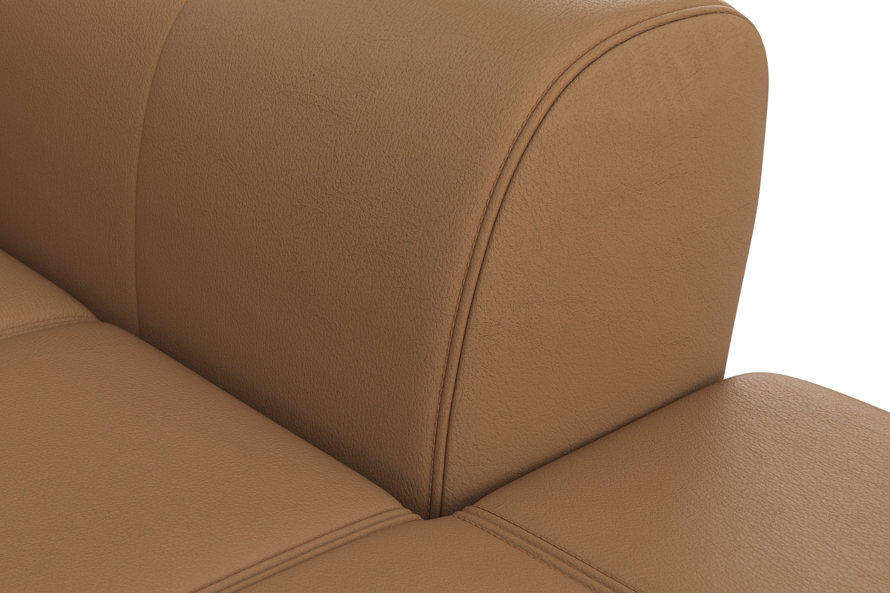 sit&more Hoekbank Bendigo L-vorm inclusief zitdiepteverstelling, bodemvrijheid 15 cm, 2 pootkleuren