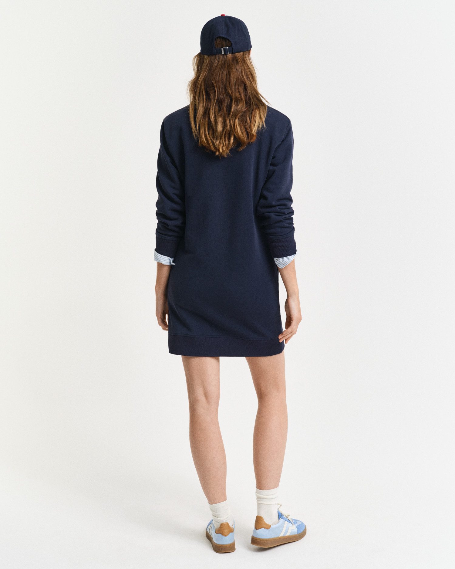 Gant Sweatjurk SHIELD C-NECK SWEAT DRESS Shield sweatjurk met ronde hals