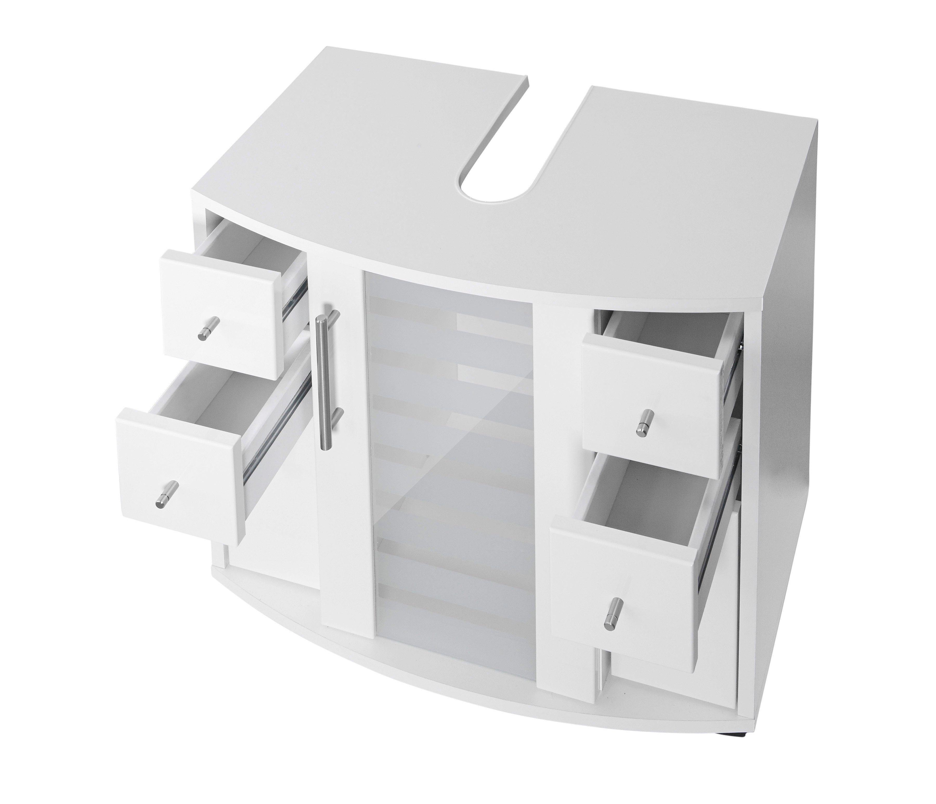 welltime Wastafelonderkast Jaca Breedte 60 cm, met hoogglanzende fronten