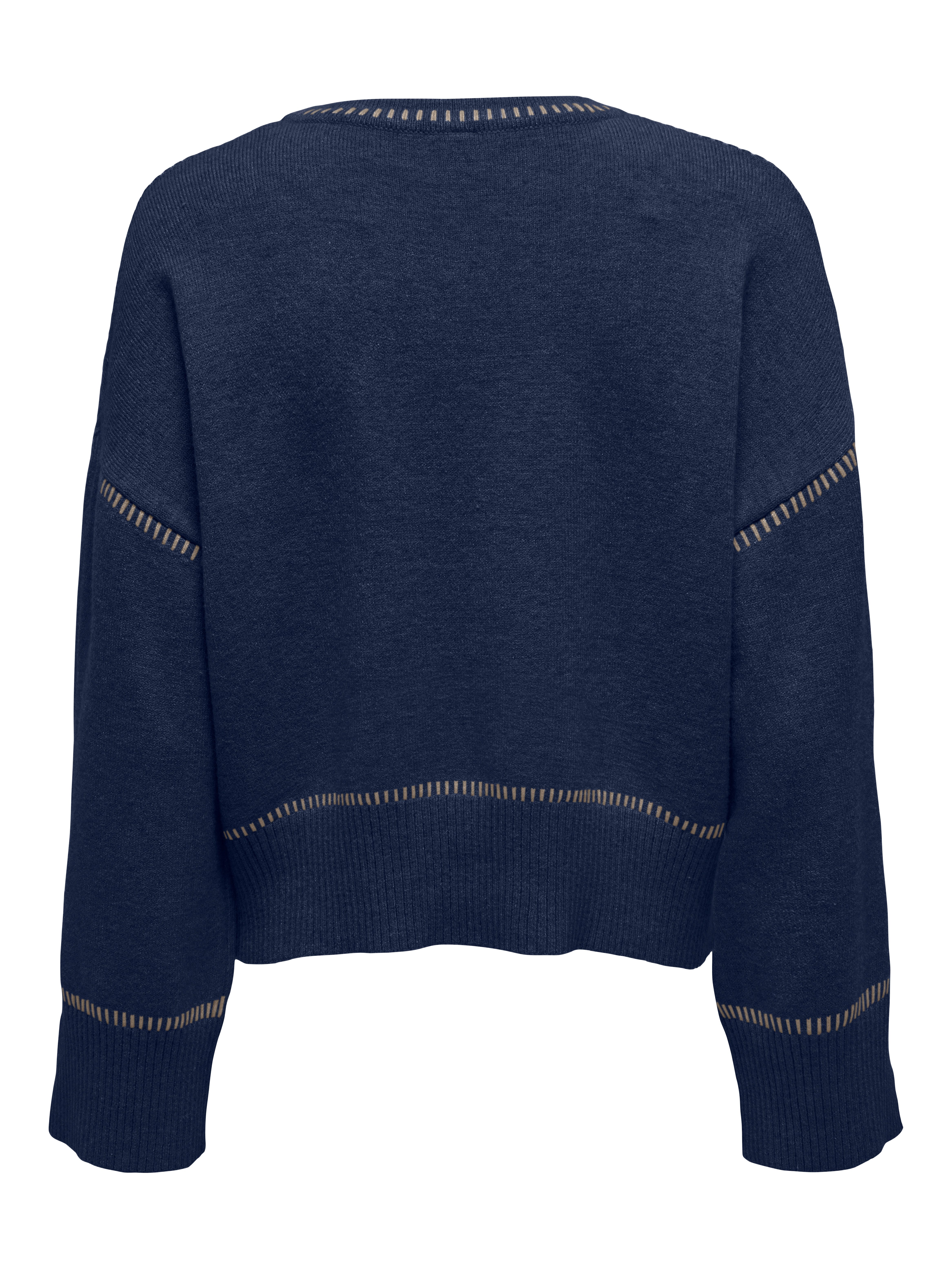 Only Gebreide trui ONLIBI LS STITCH O-NECK CC KNT