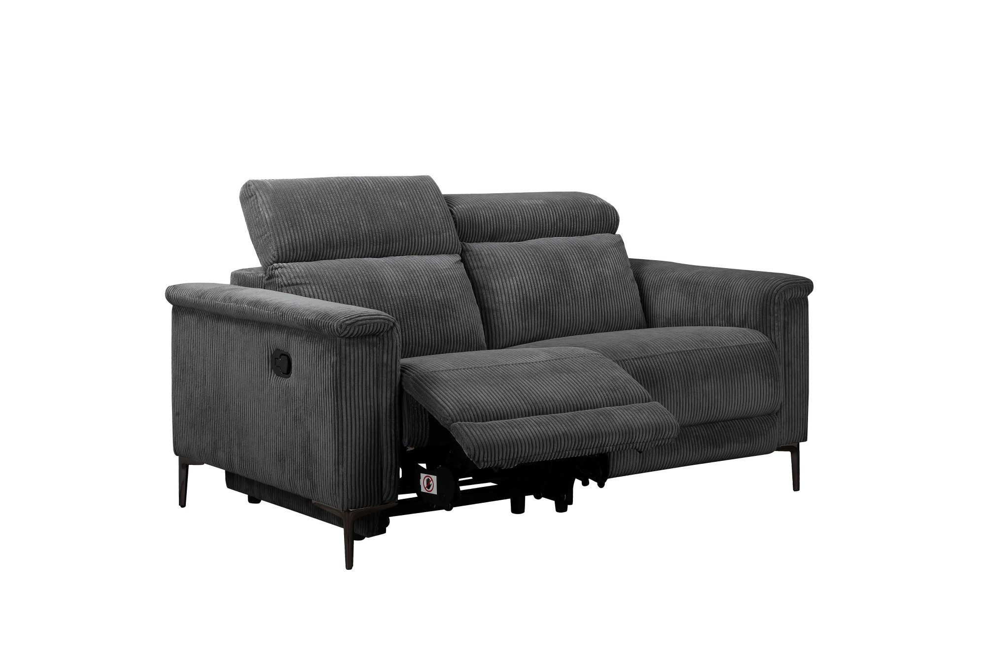 Places of Style 2-zitsbank Lund in Cord, met handmatige of elektrische
