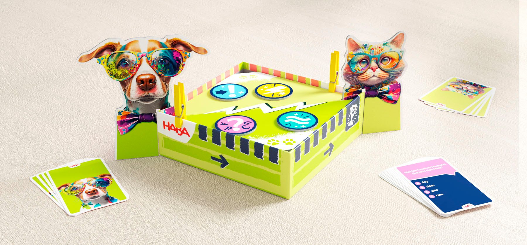 Haba Spel Team-quiz katten vs honden
