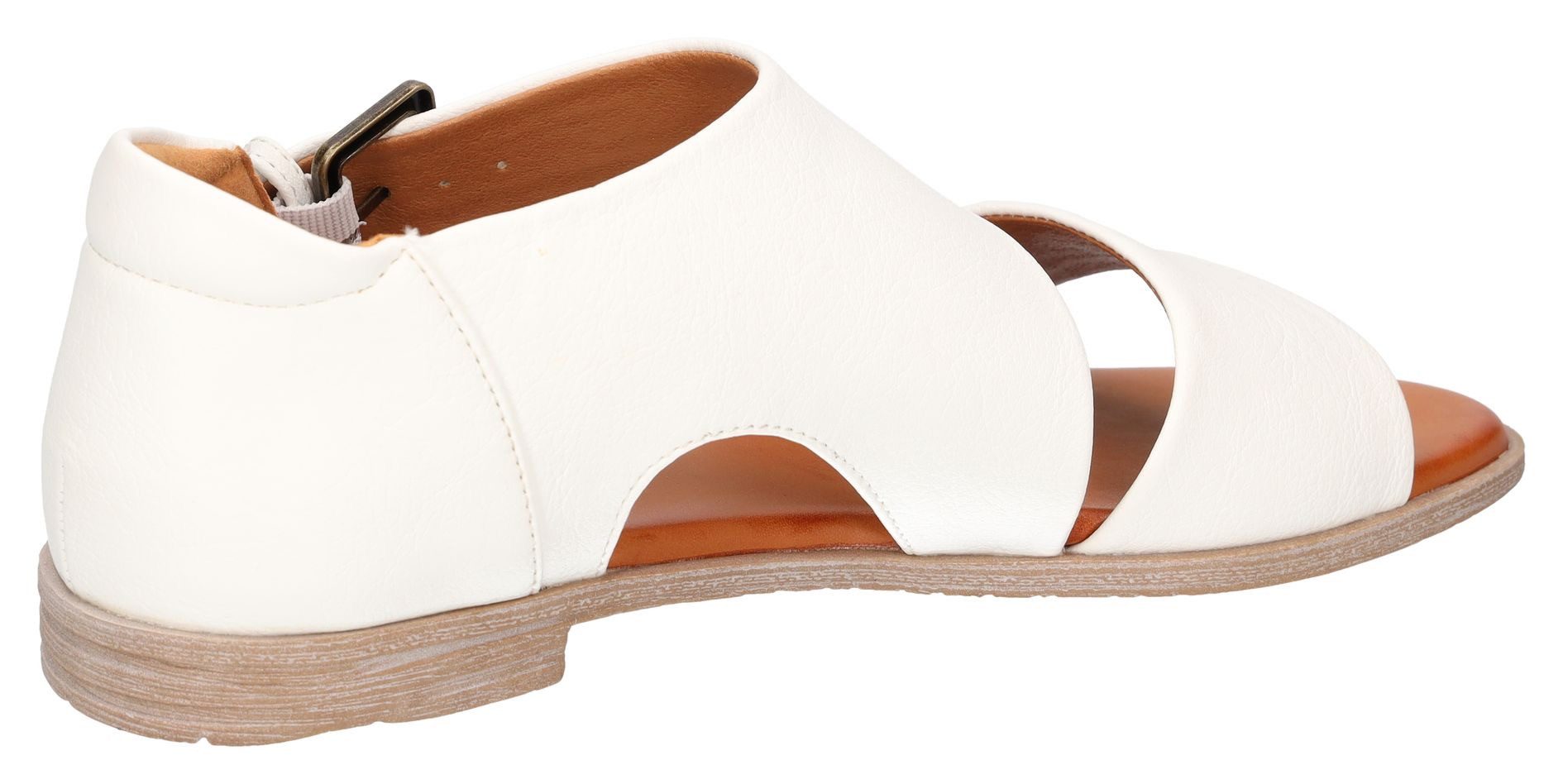 Mustang Shoes Sandalen , zomerschoen, sandaal, riemchensandaal in asymmetrische look