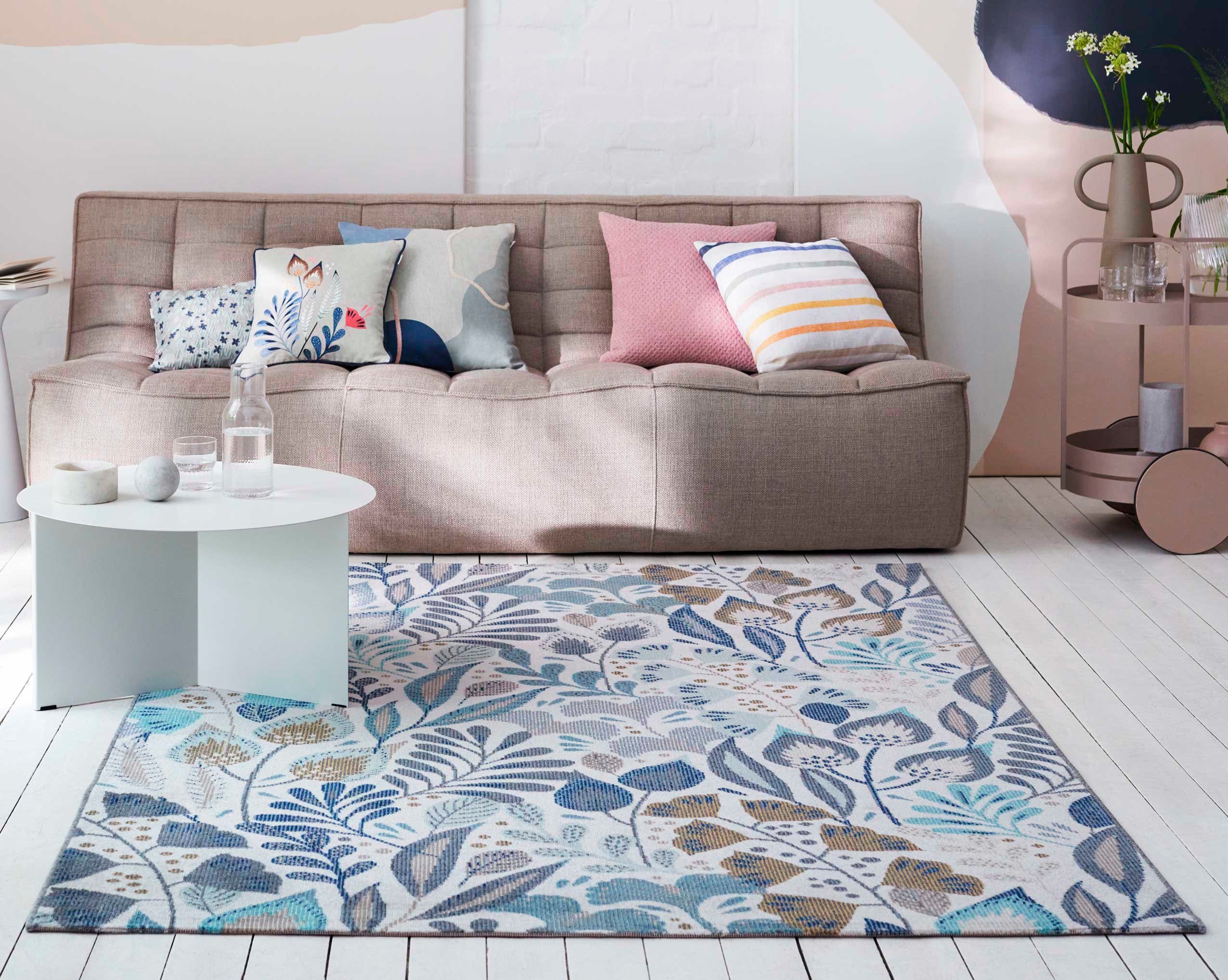 Esprit Outdoorkleed Lilly Loper, weerbestendig met bloemig patroon ideaal voor balkon, terras