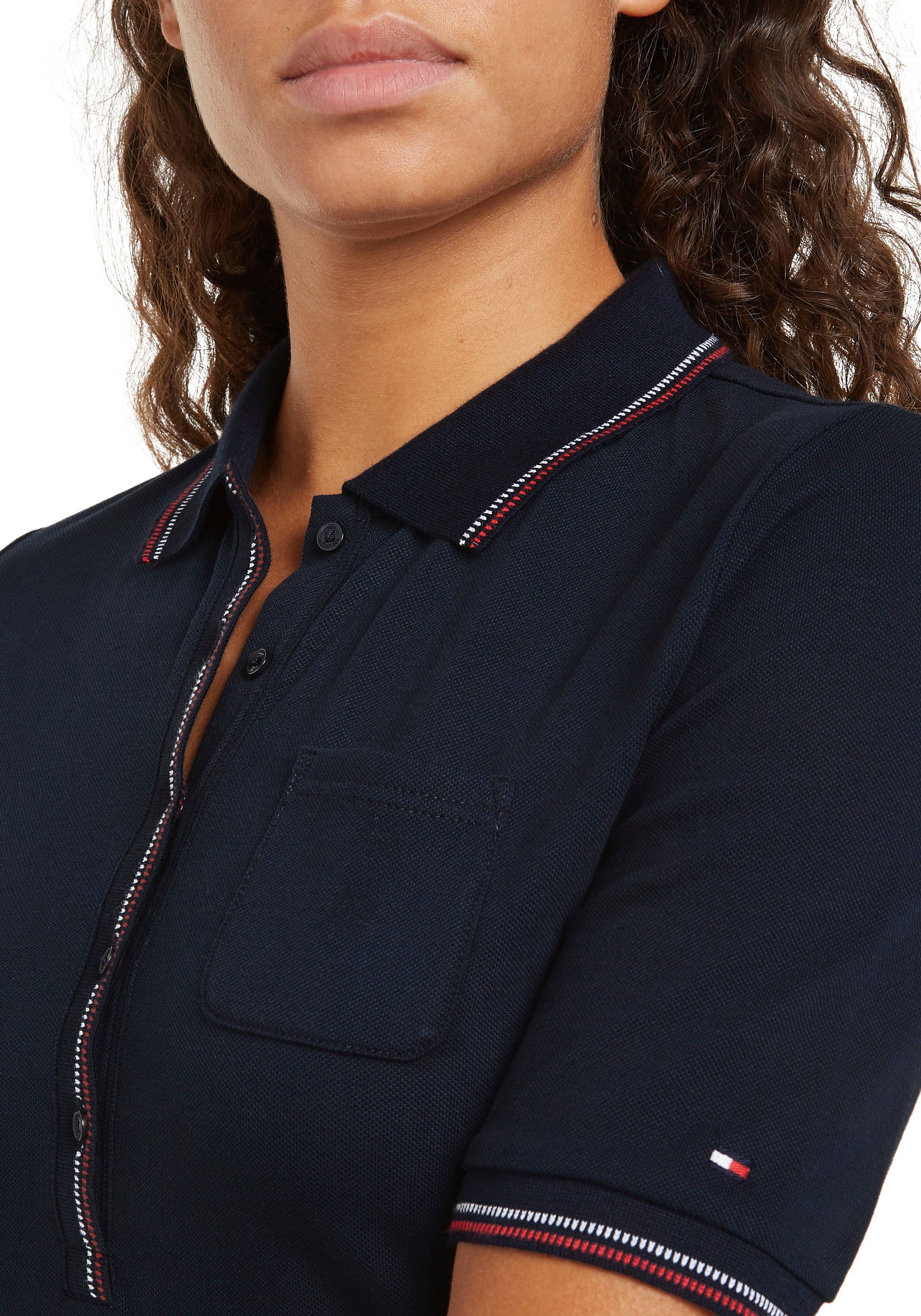 Tommy Hilfiger Polojurk SLIM RWB TIPPING POLO 1/2SLV DRS