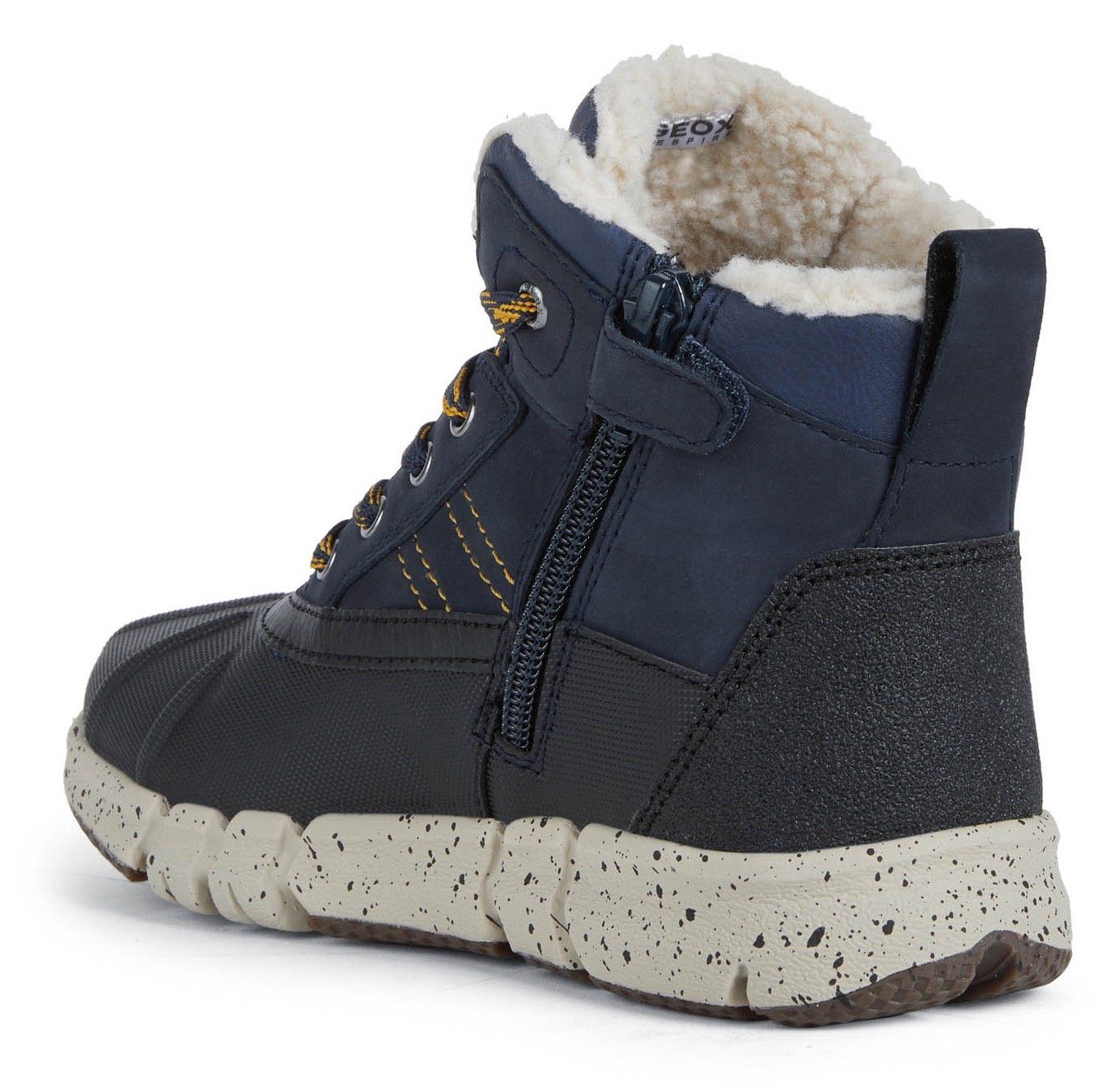 Geox Winterlaarzen J FLEXYPER BOY B ABX Veterschoenen, modderlaars met gespikkelde zool