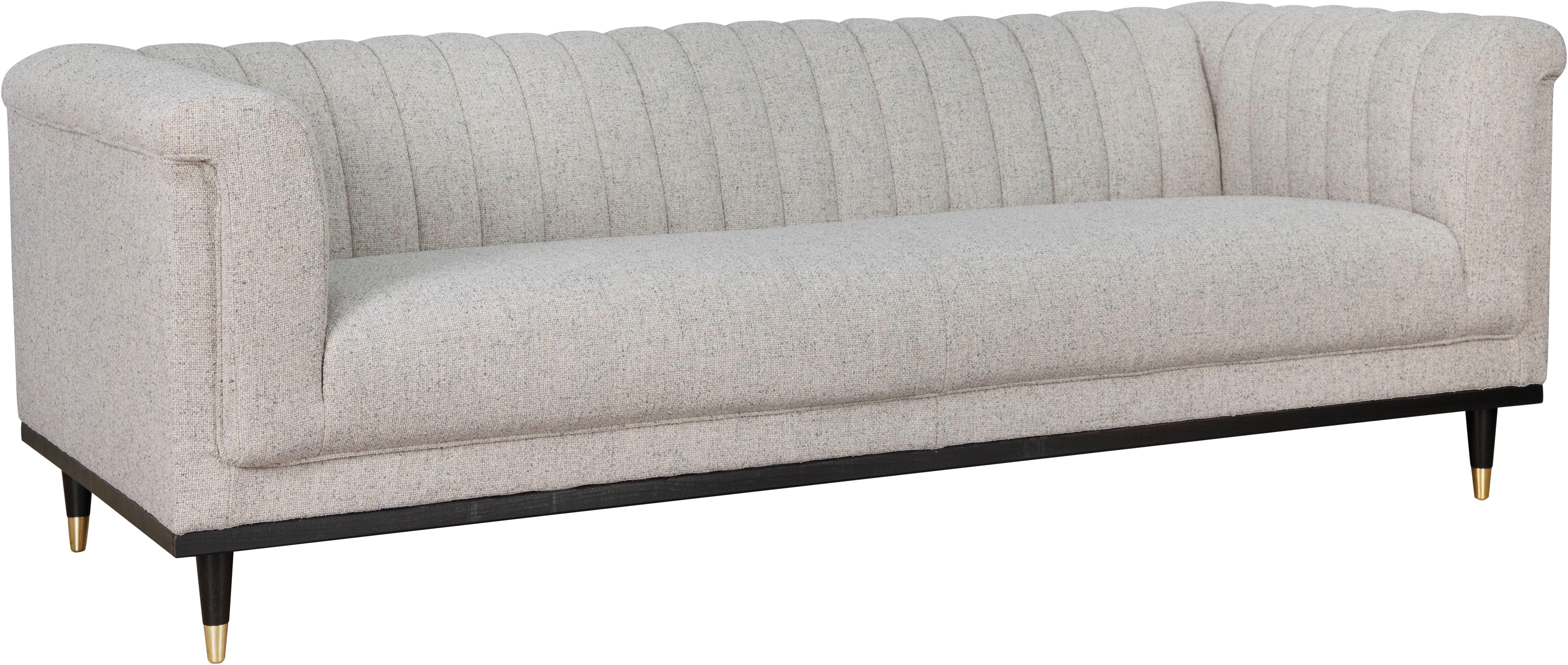 Guido Maria Kretschmer Home&Living 3-zitsbank Chamby met houten rand onder en stiksels bij de leuning