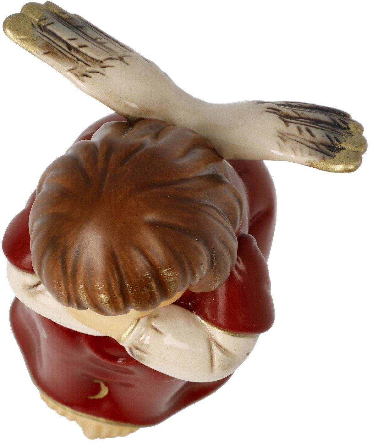 Goebel Engelfiguur Hemelboodschappers, kerstversiering rood