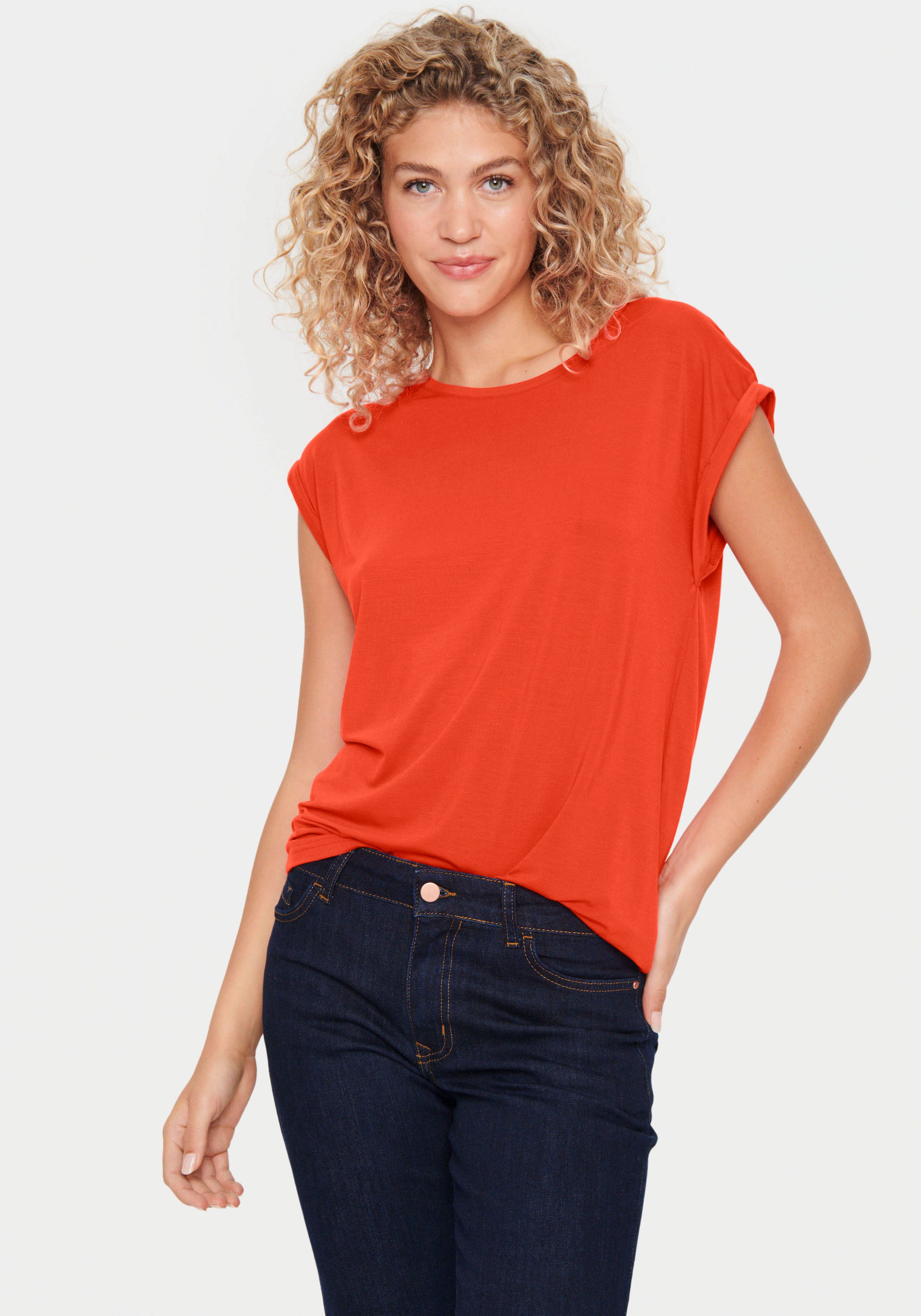 Saint Tropez Blouse met korte mouwen
