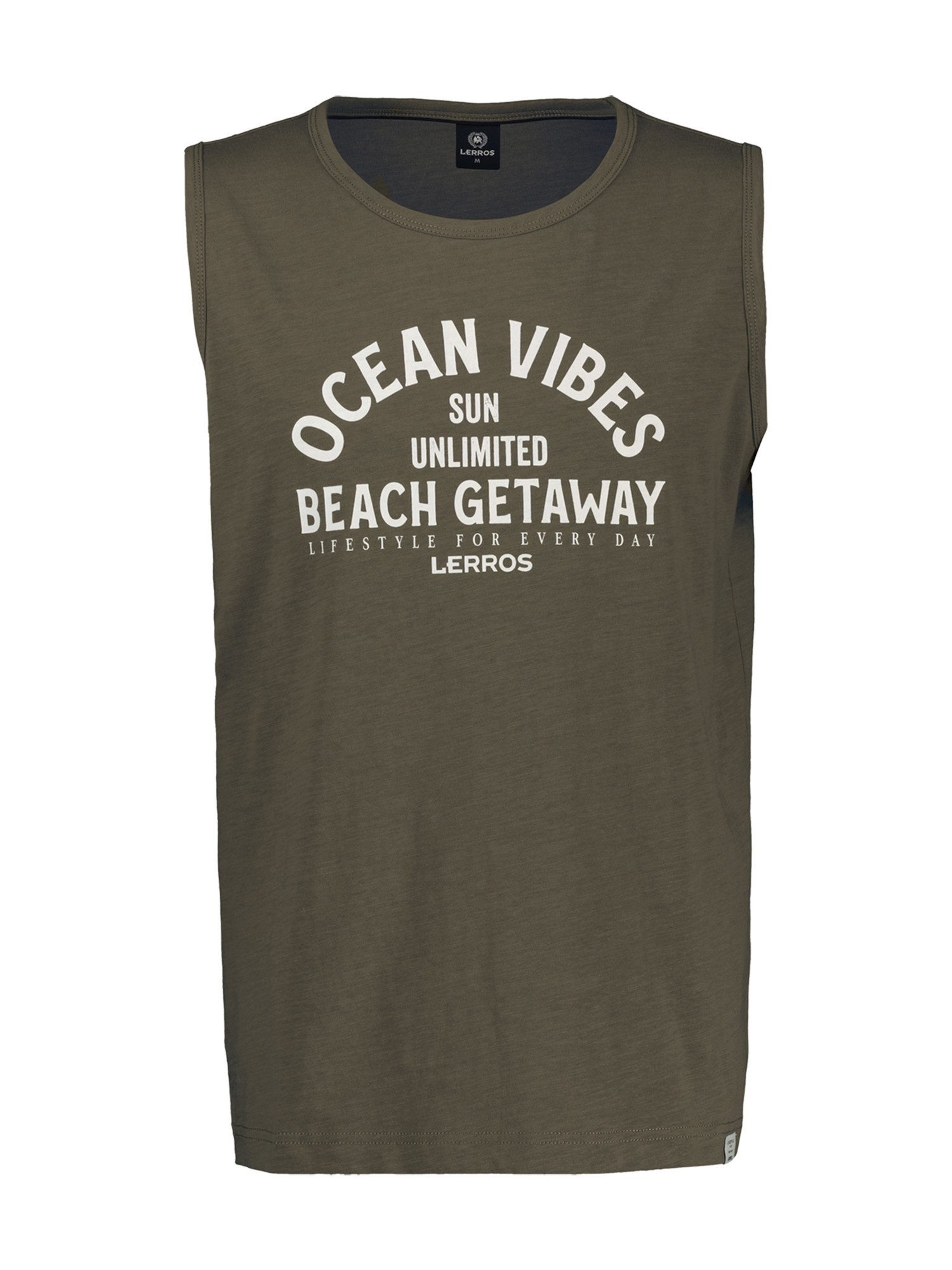 Lerros Muscle-shirt LERROS heren tanktop met borstprint