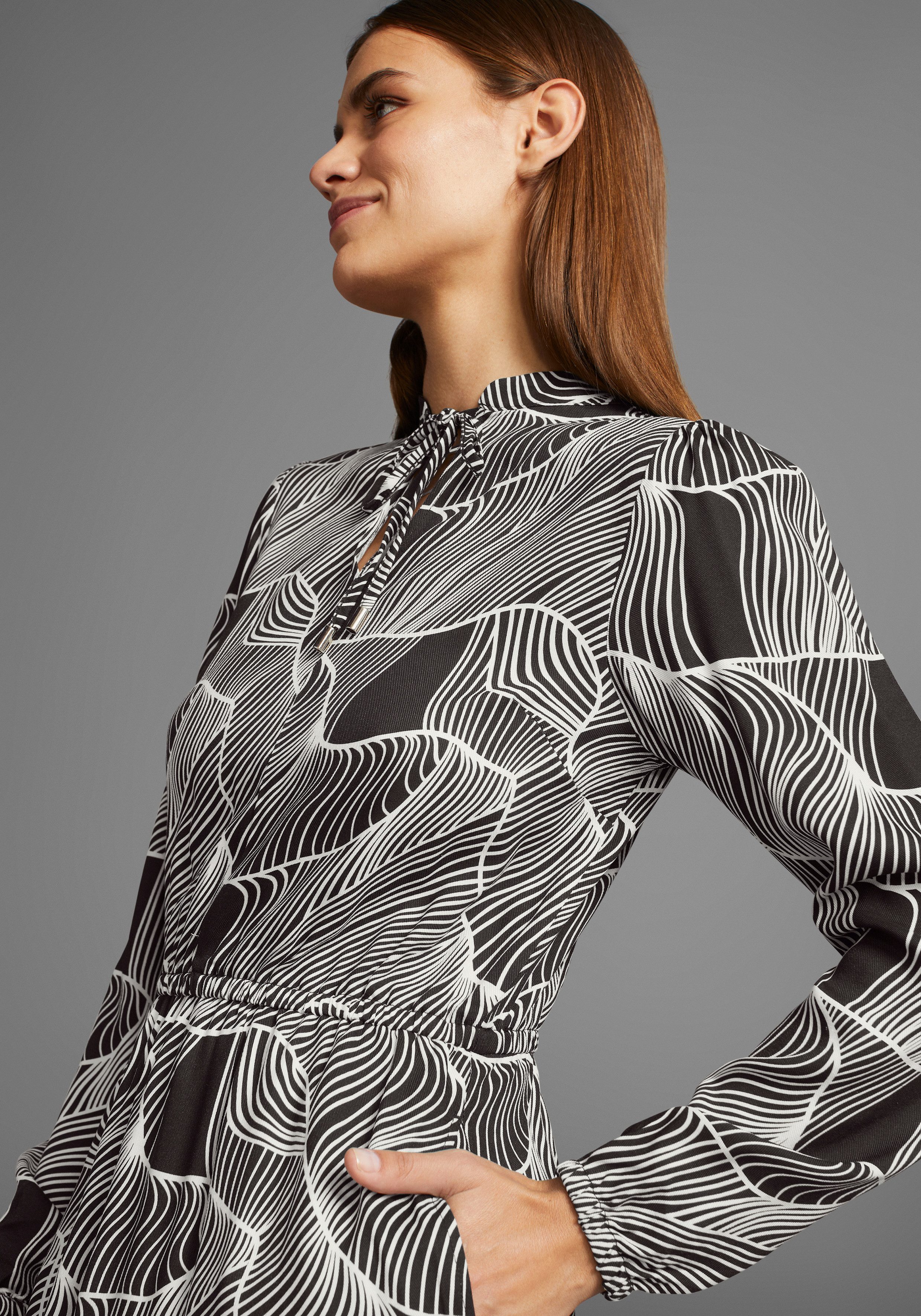 HECHTER PARIS Midi-jurk met modieuze print