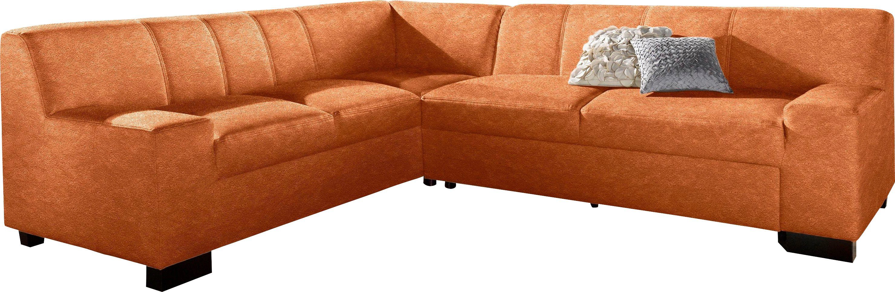 DOMO collection Hoekbank Norma, moderne armleuningen, tijdloos en elegant, L-vorm
