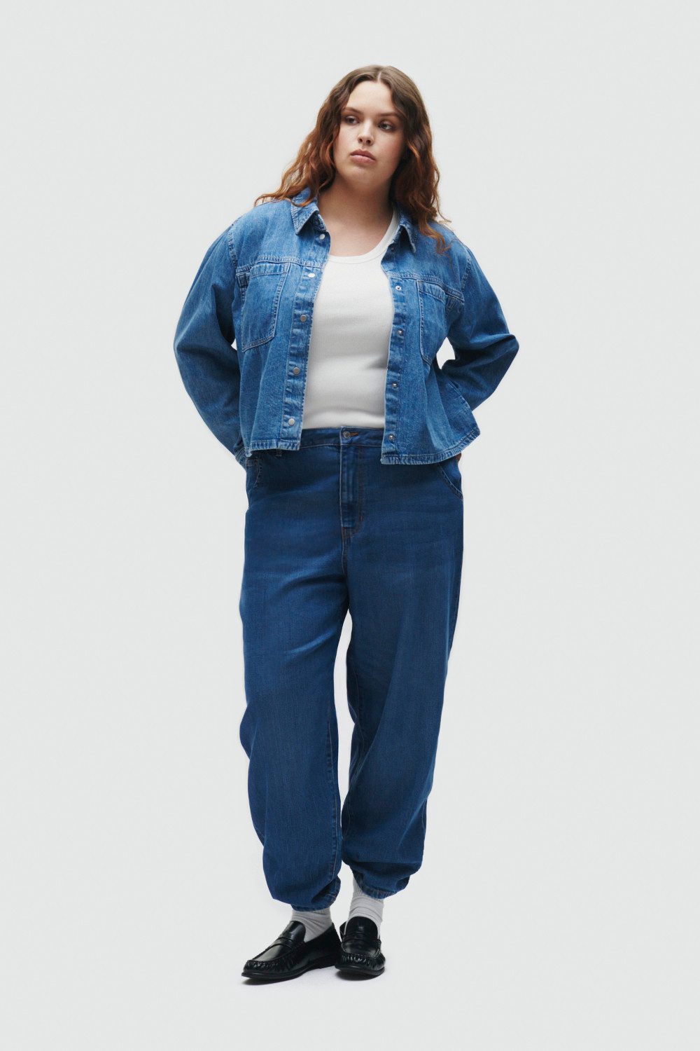 Tom Tailor Denim Jeans blouse met borstzakken