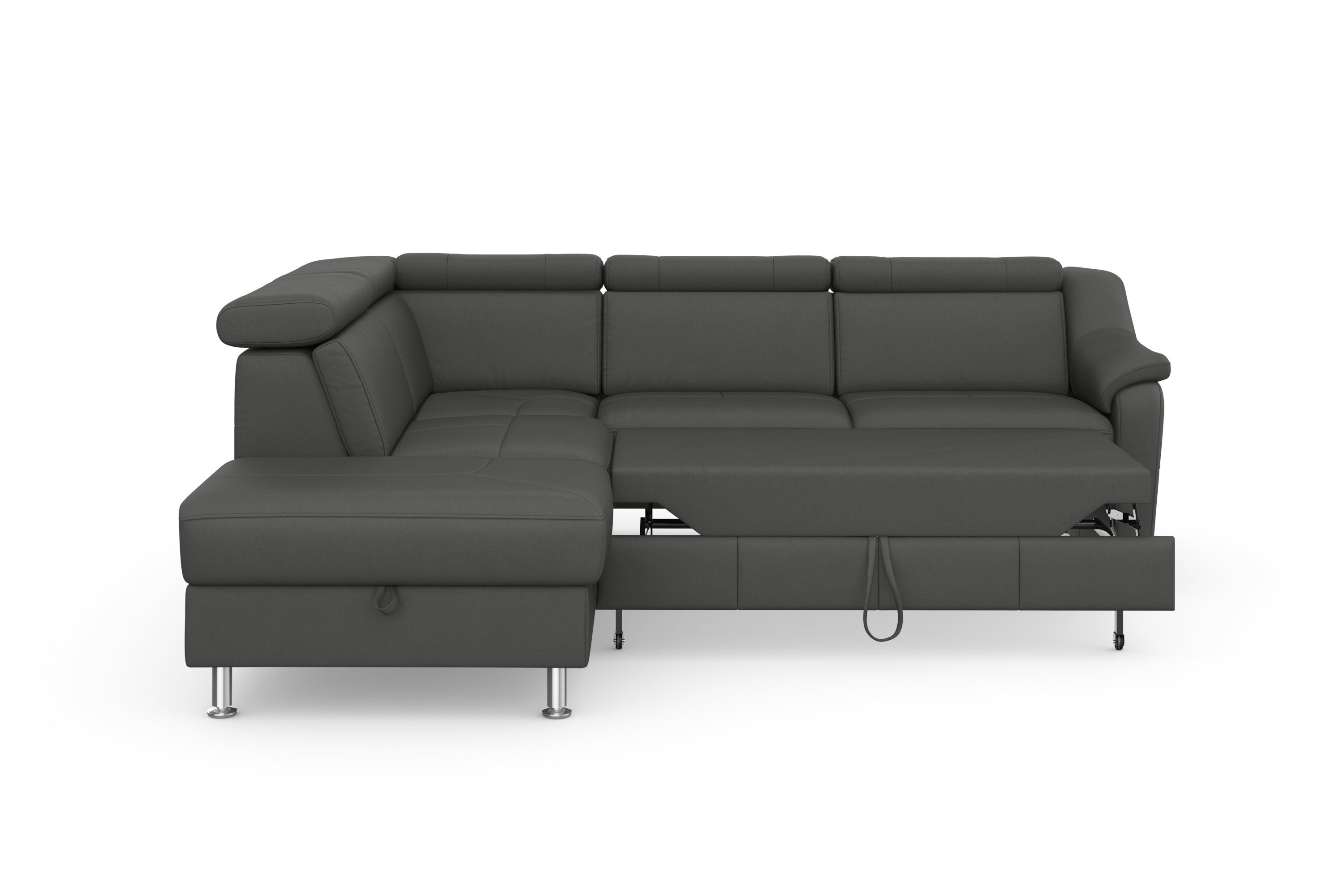 sit&more Hoekbank Freetown L-vorm met verstelbare hoofdsteun en comfortabele binnenvering