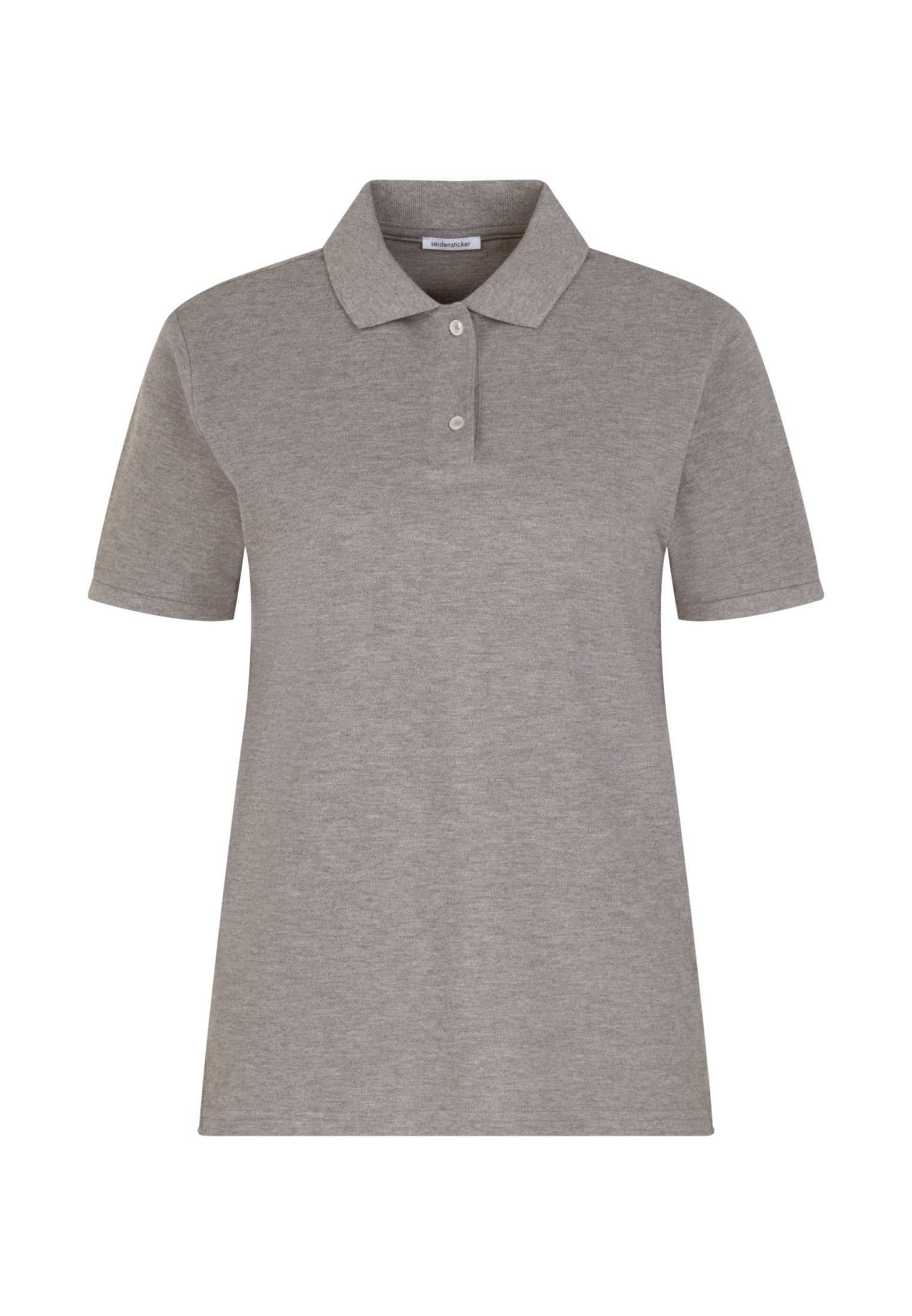 seidensticker Poloshirt Zwarte roos Korte mouwen kraag uni