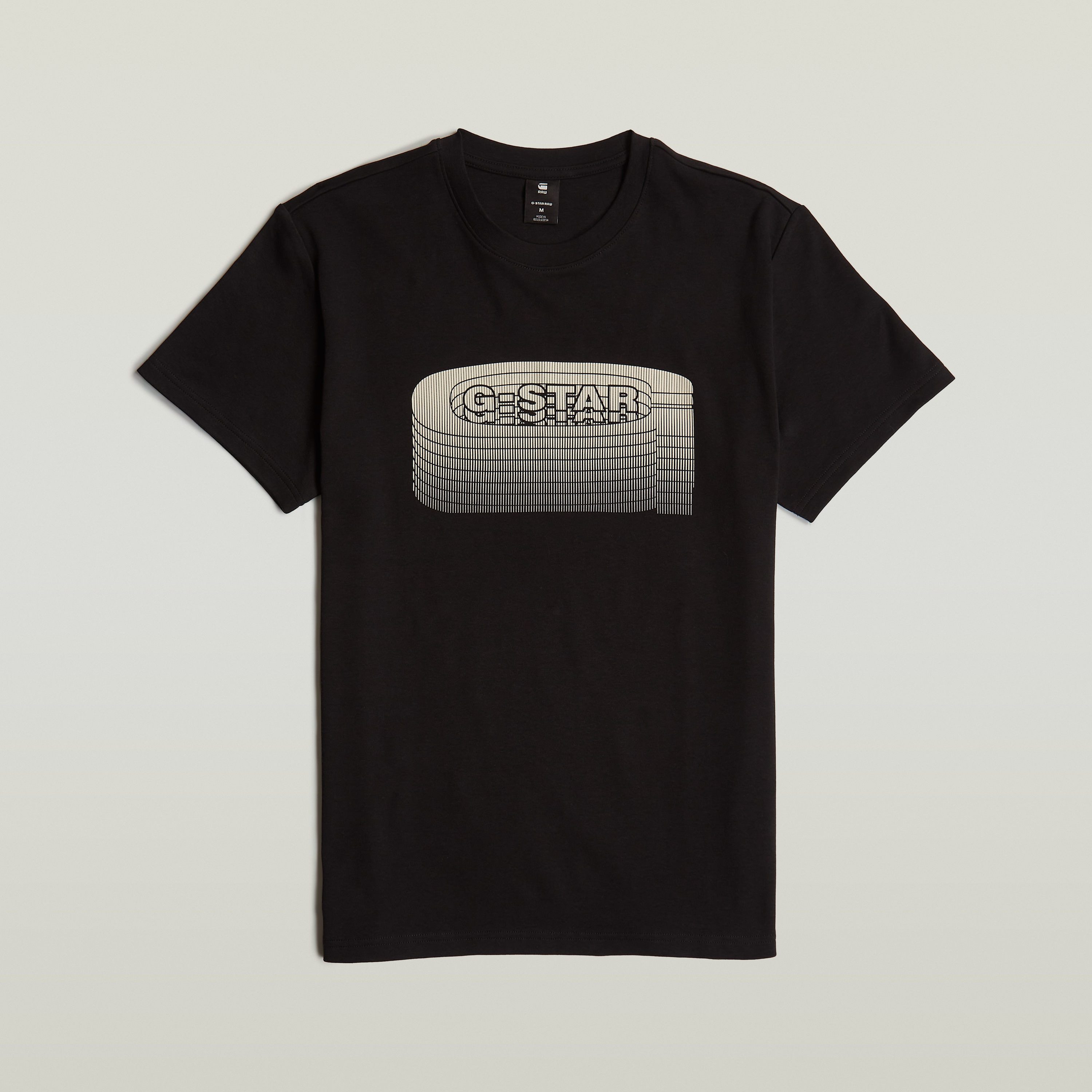 G-Star RAW Shirt met print Stacked Old Skool Logo R