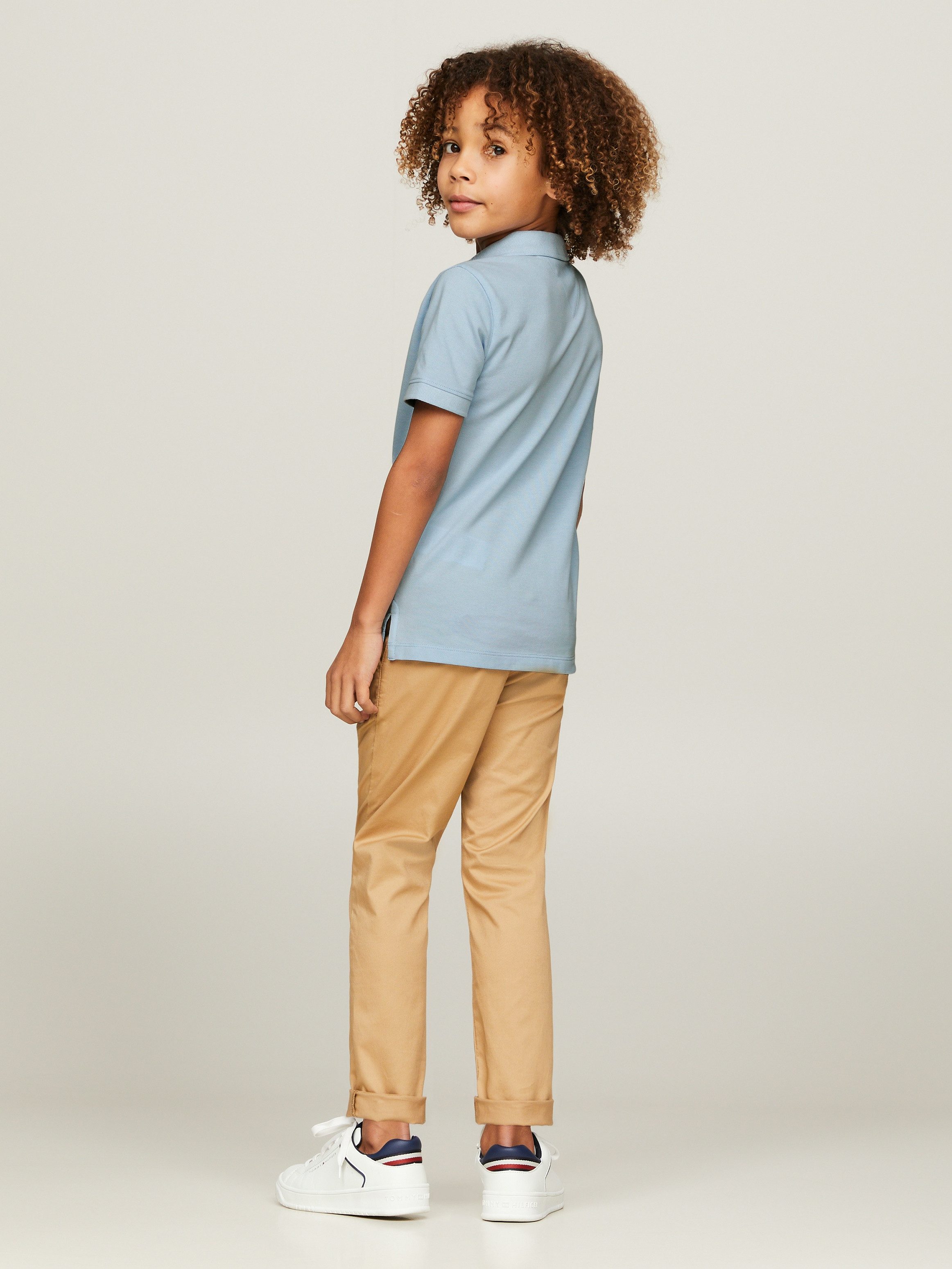 Tommy Hilfiger Poloshirt FLAG POLO SS met geborduurd logo