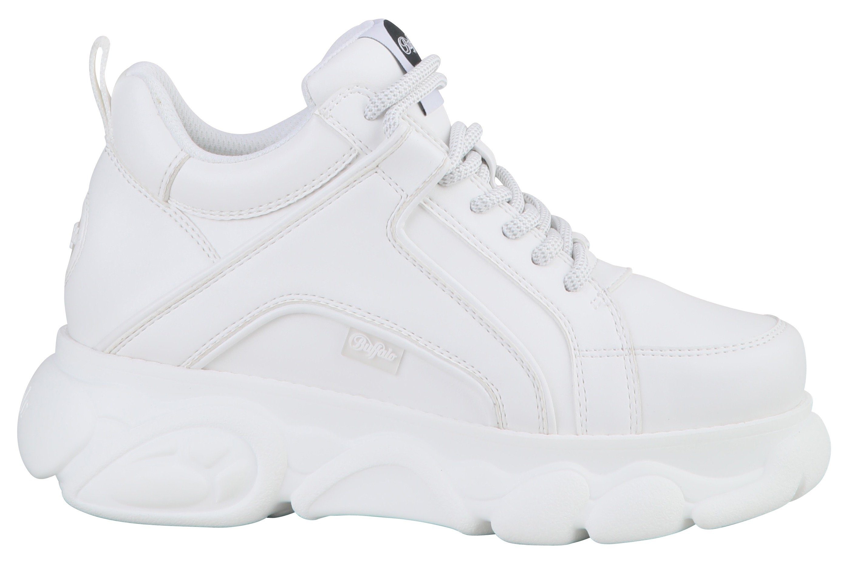 Buffalo Plateausneakers Corin veterschoen, vrijetijdsschoen, ugly sneaker met typische plateausool