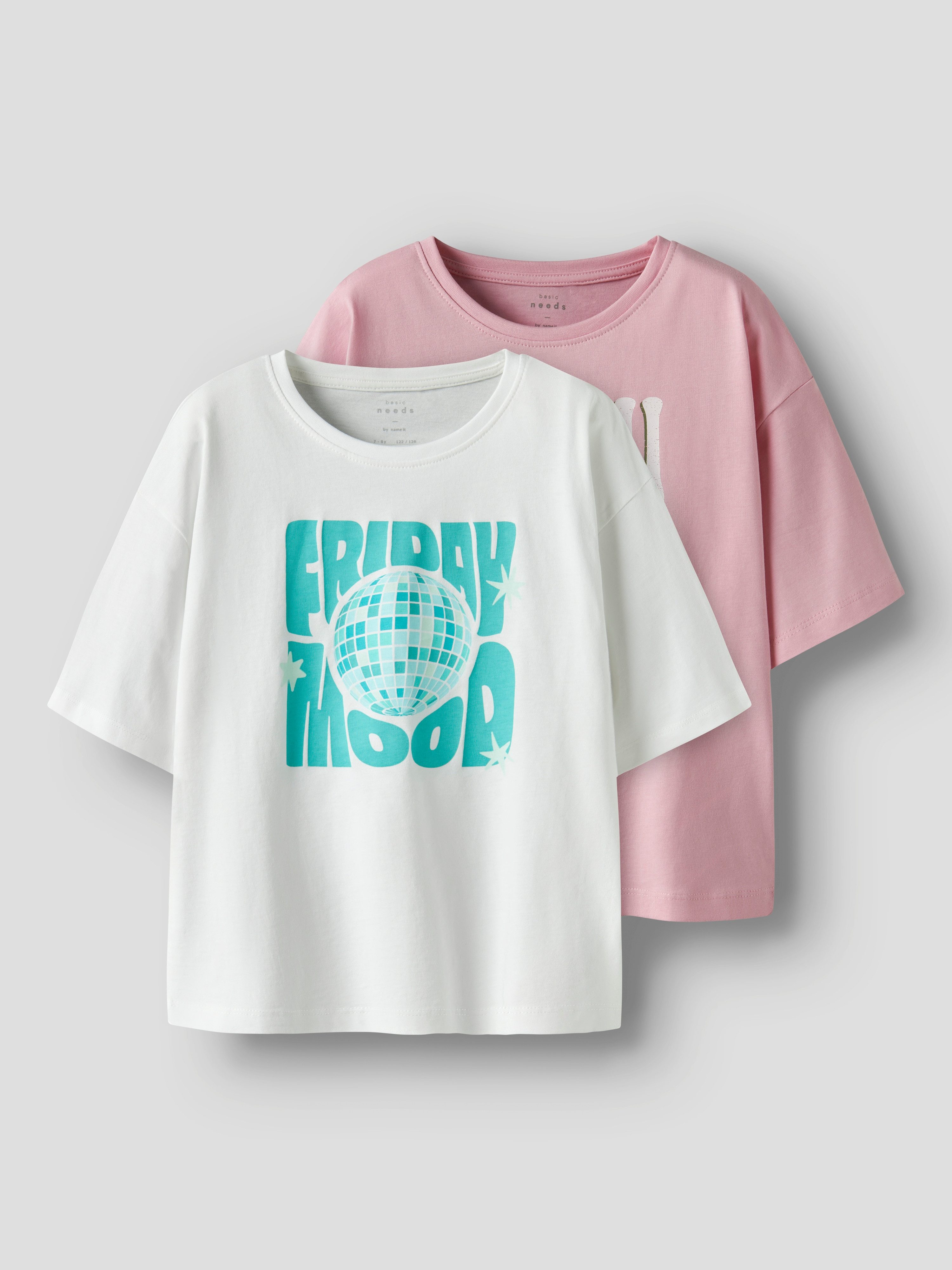 Name It Shirt met korte mouwen NKFVEEN 2P SS RLX TOP (set, 2-delig)