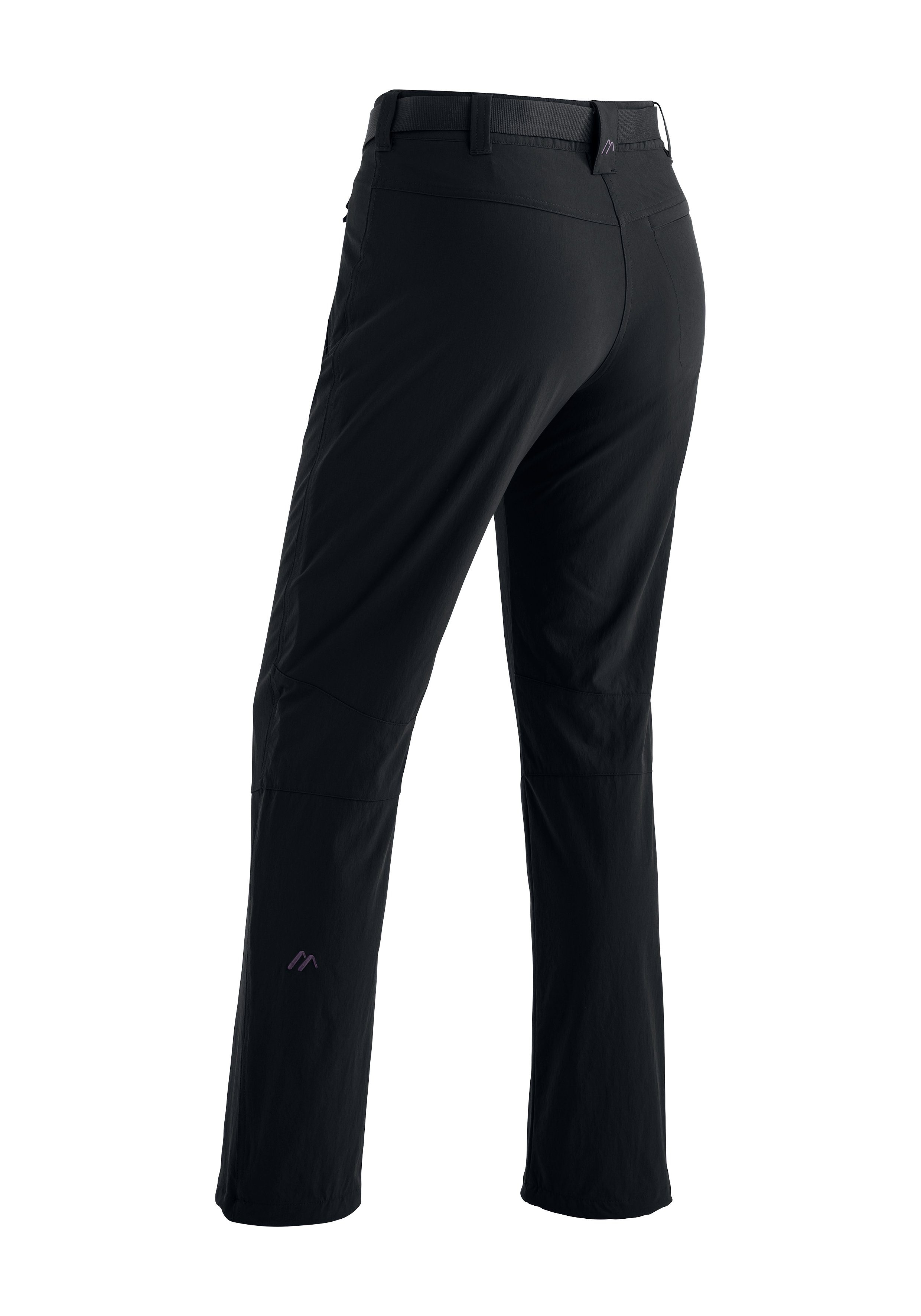 Maier Sports Functionele broek Rechberg Dames outdoorbroek gevoerd, wandelbroek met 4 ritszakken, regular fit