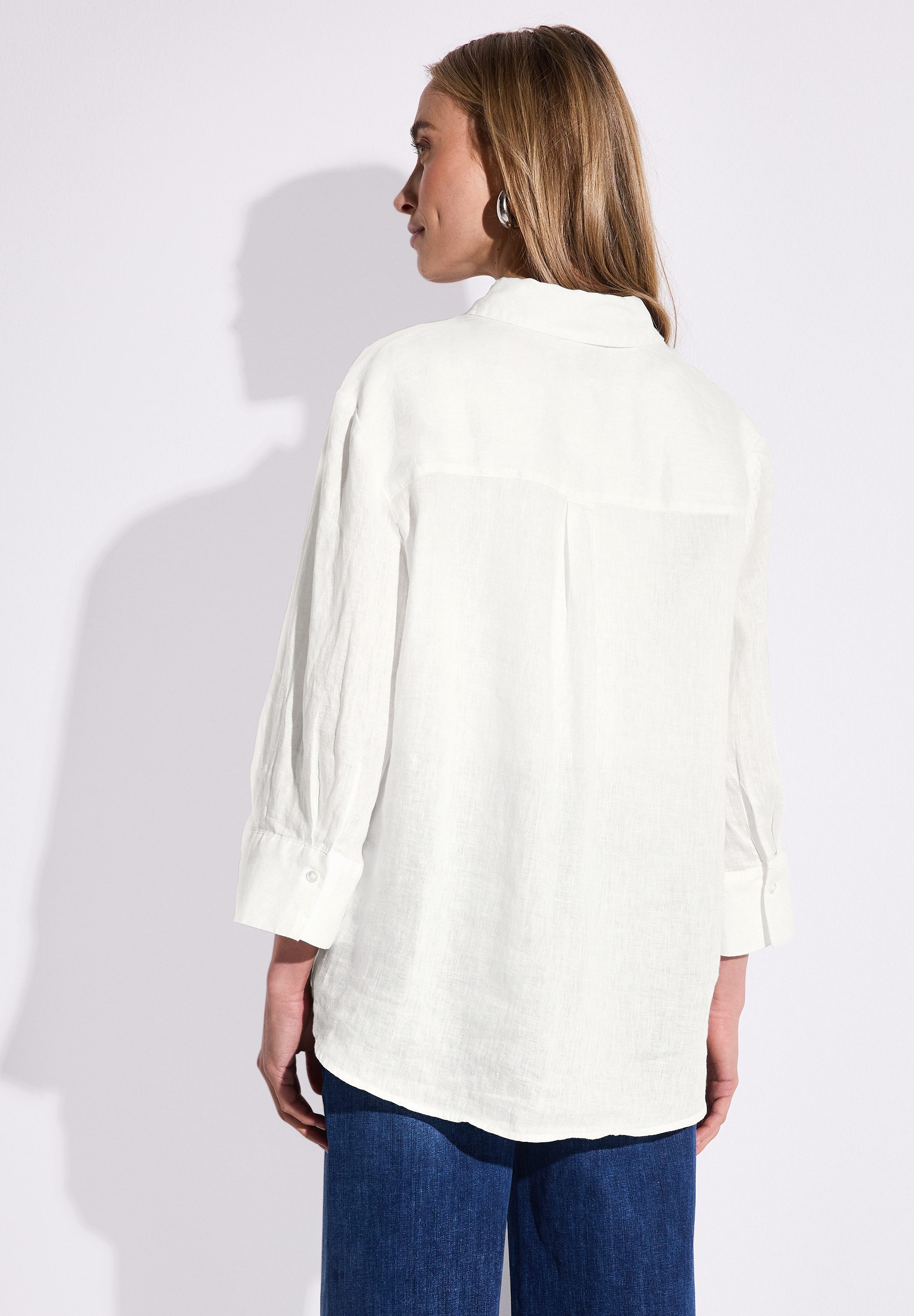 STREET ONE Overhemdblouse met 3/4-mouwen