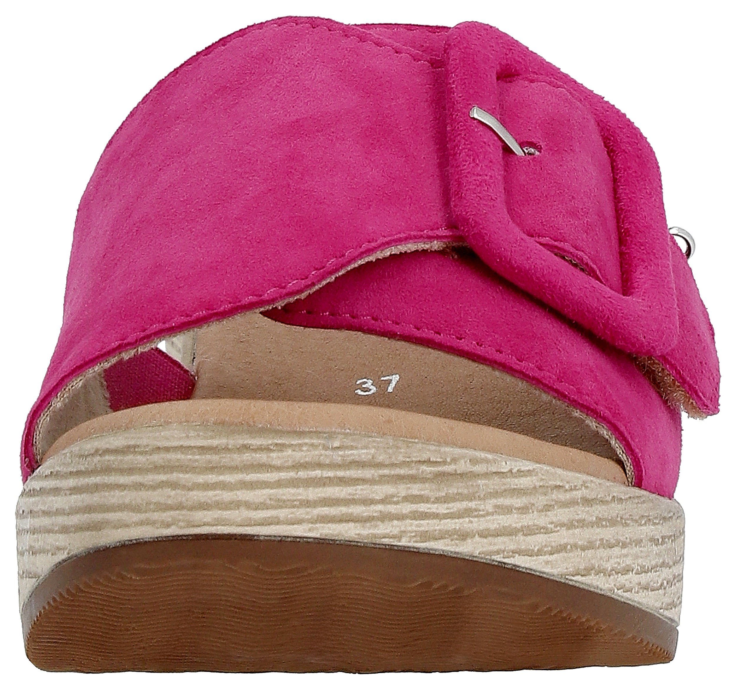 Remonte Slippers ELLE-Collection blokhak, zomerschoen, slippers, decoratieve gesp, elle-collectie