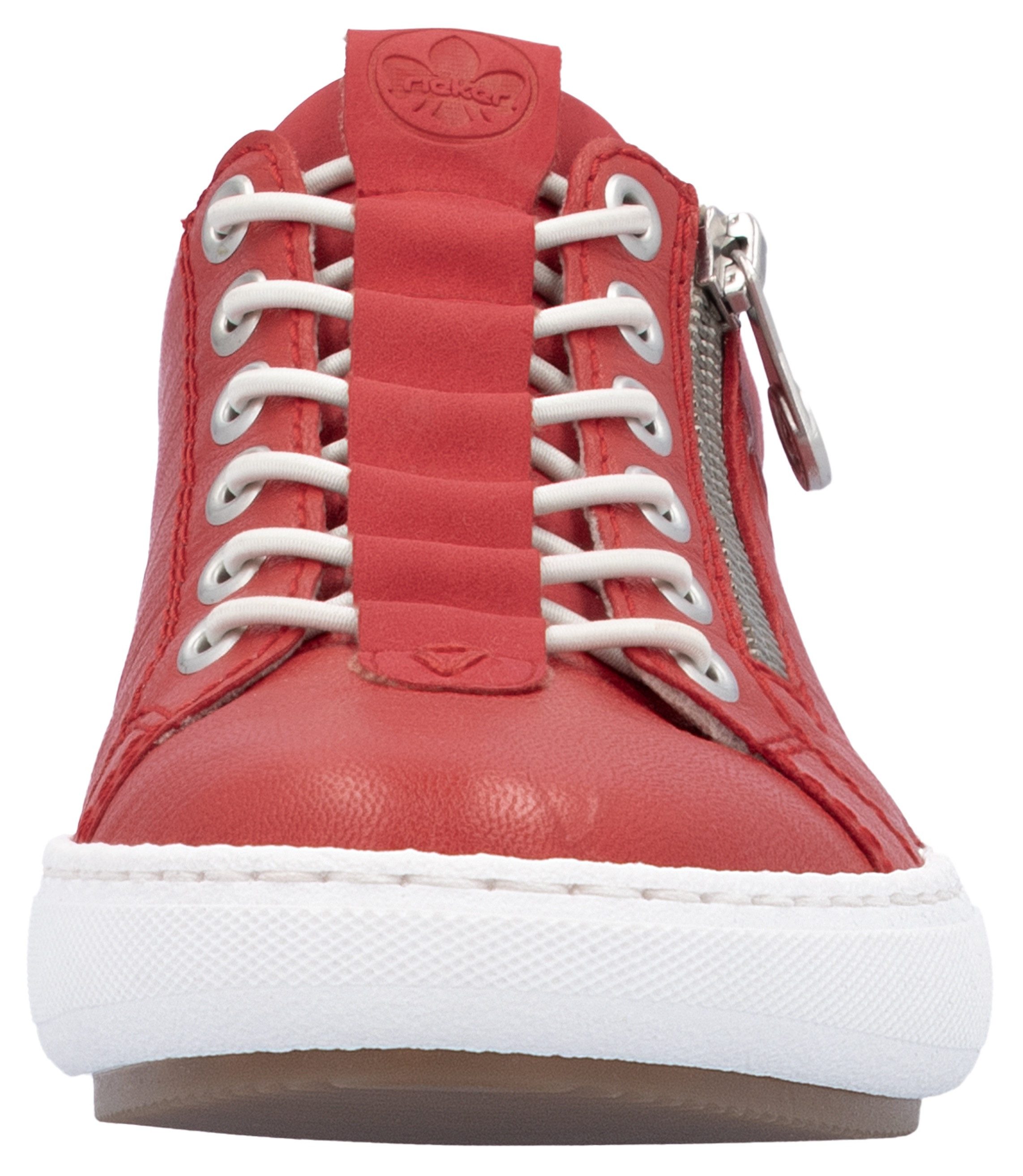 Rieker Slip-on sneakers , slippers, instapschoen, lage schoen, vrijetijdsschoen in smalle vorm