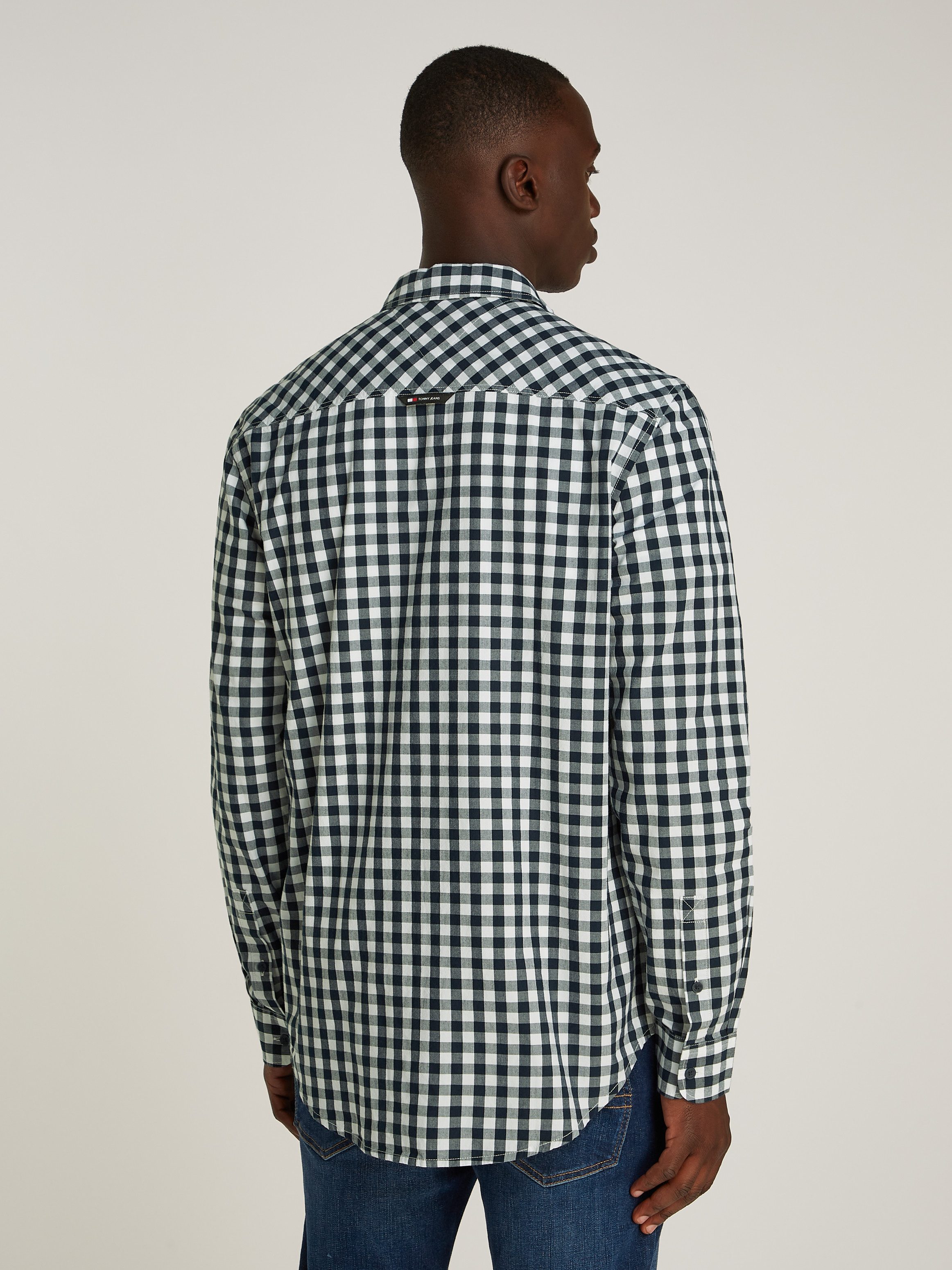 TOMMY JEANS Geruit overhemd TJM REG POPLIN CHECK SHIRT
