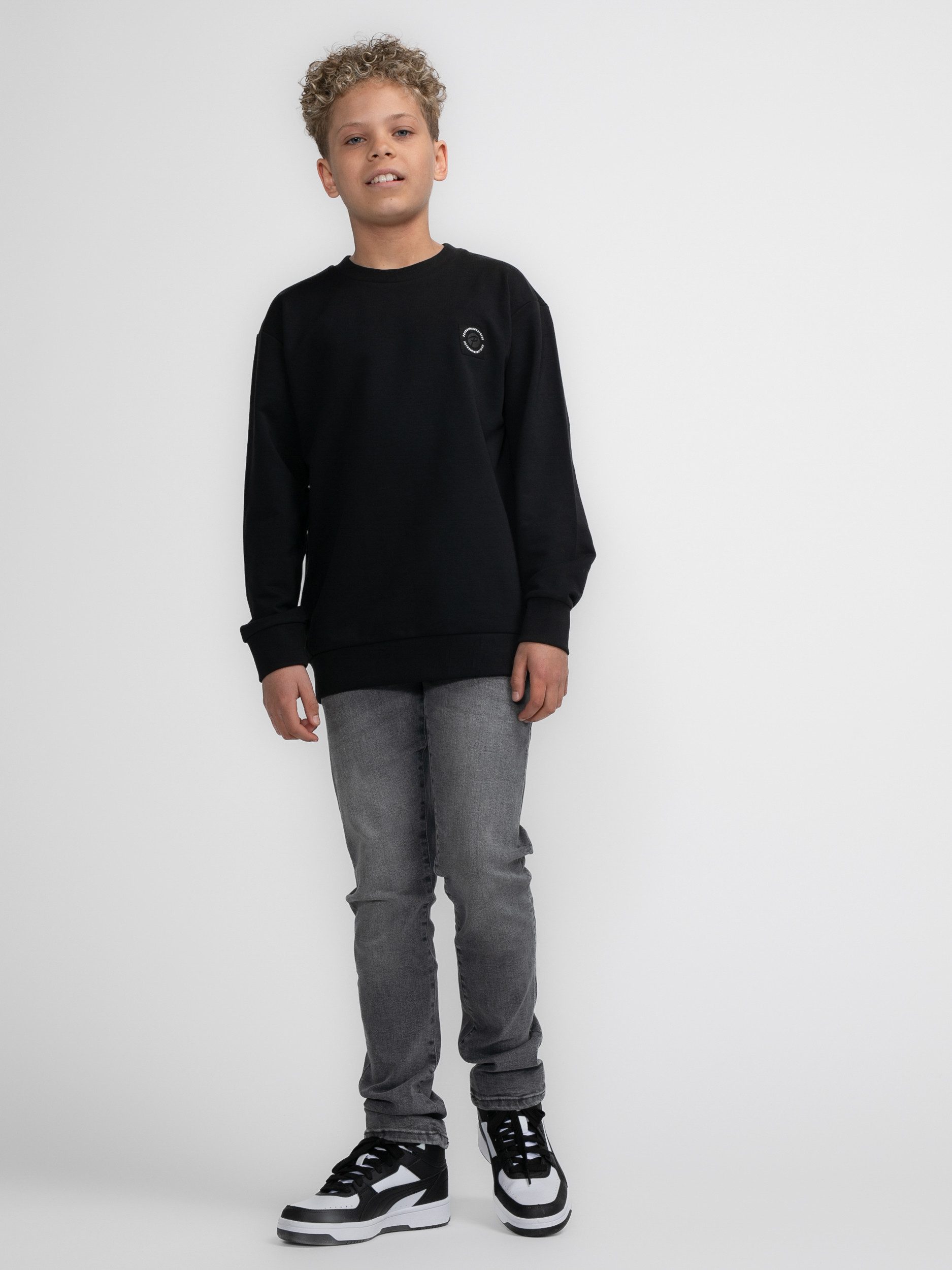 Petrol Industries Sweater met reliëf op de borst