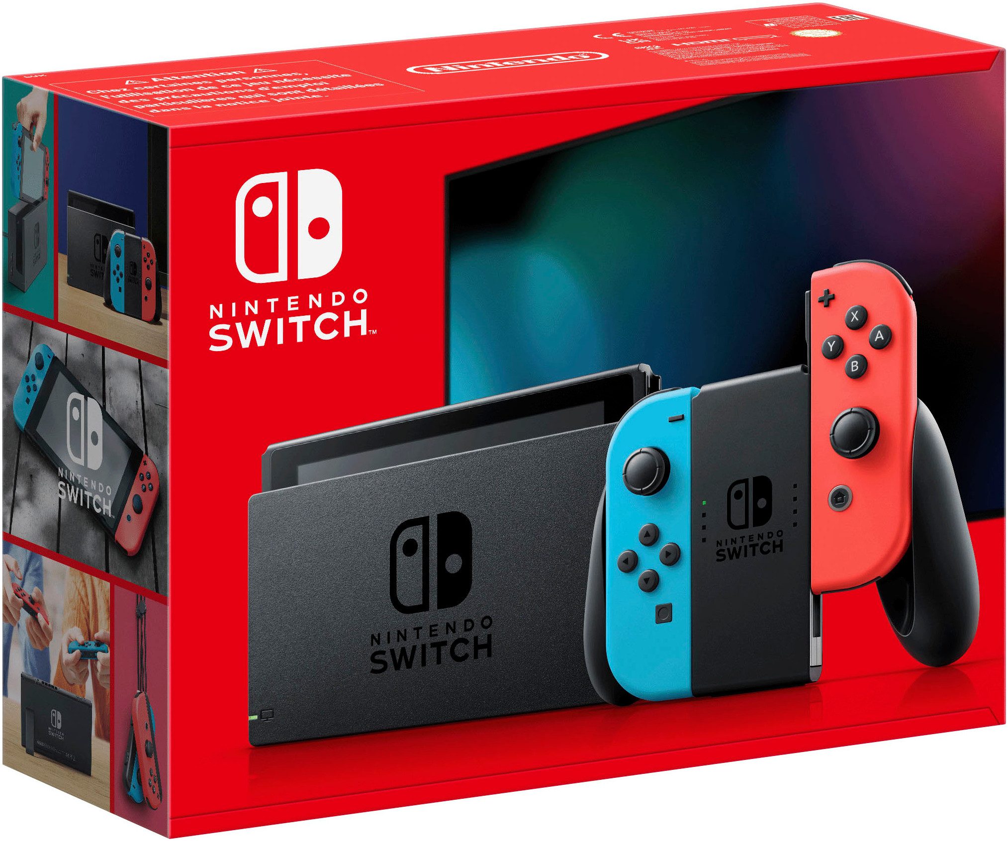 Nintendo Switch Gameconsole Switch neon-rood/neon-blauw