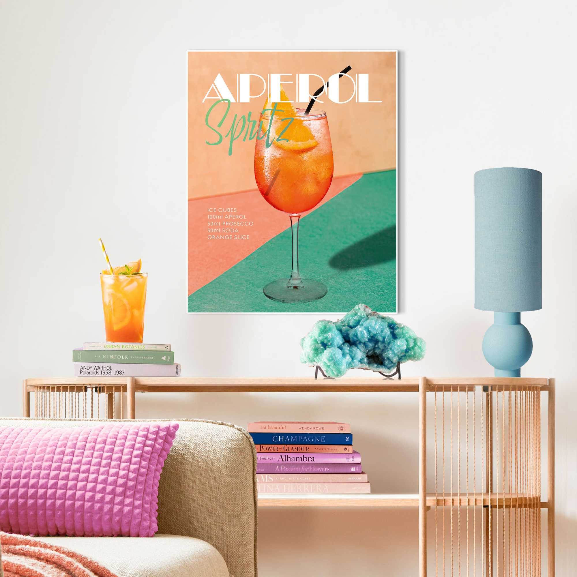 Reinders! Artprint met lijst Aperol Time schilderijen oranje