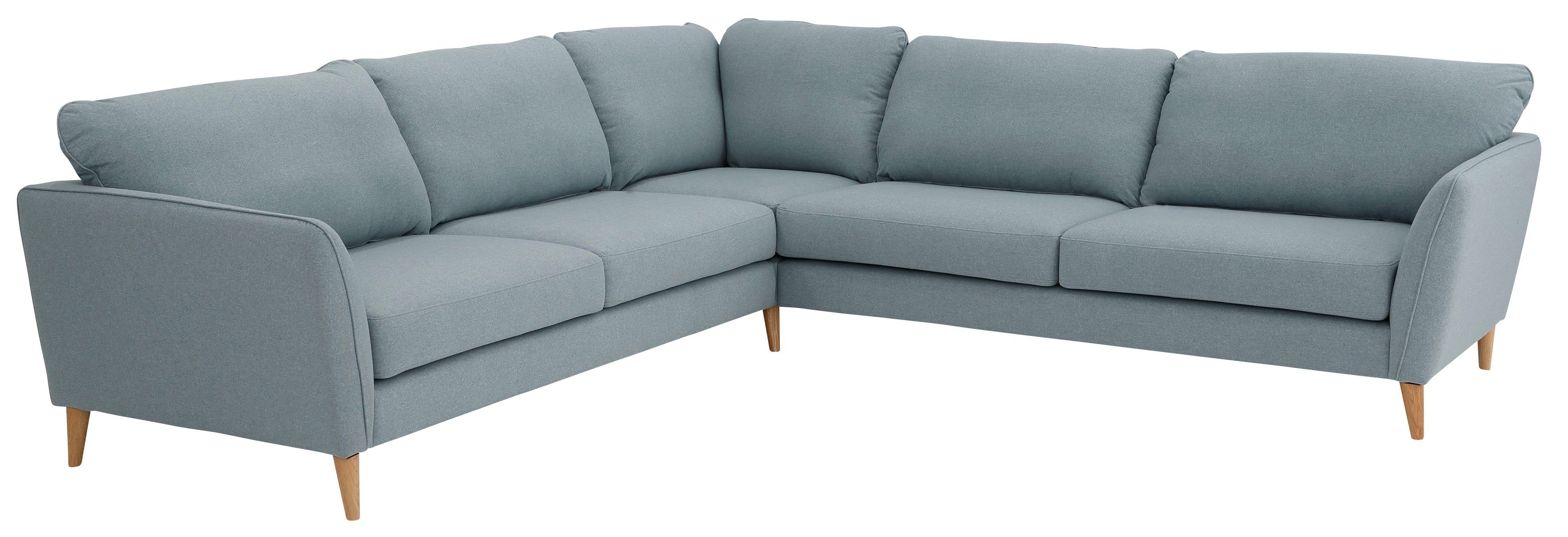 Home affaire Hoekbank MARSEILLE 278/278 cm, L-vorm, geweven stof, vlakke weefsel, viltlook
