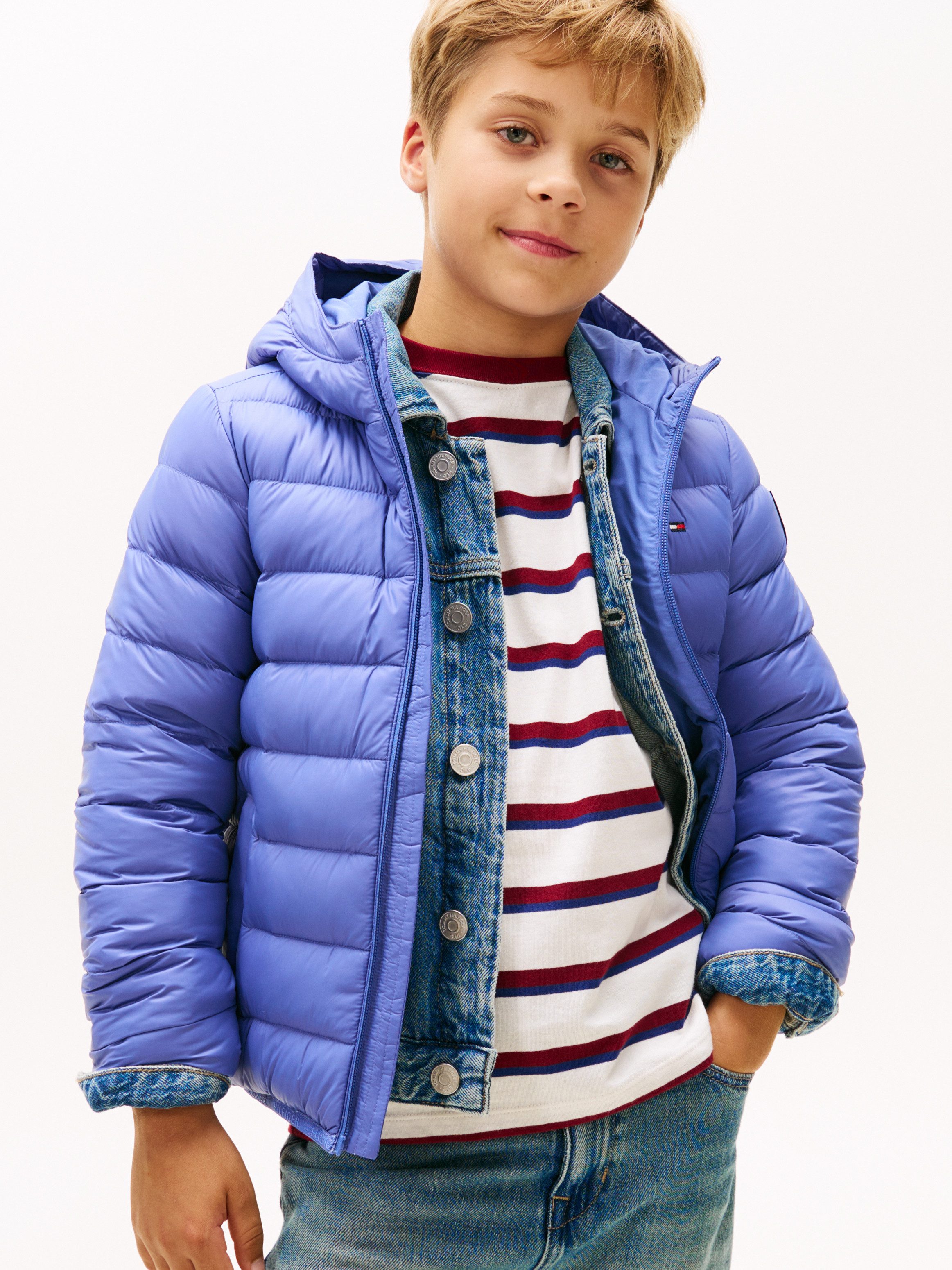 Tommy Hilfiger Gewatteerde jas U LIGHT DOWN HOODED JACKET