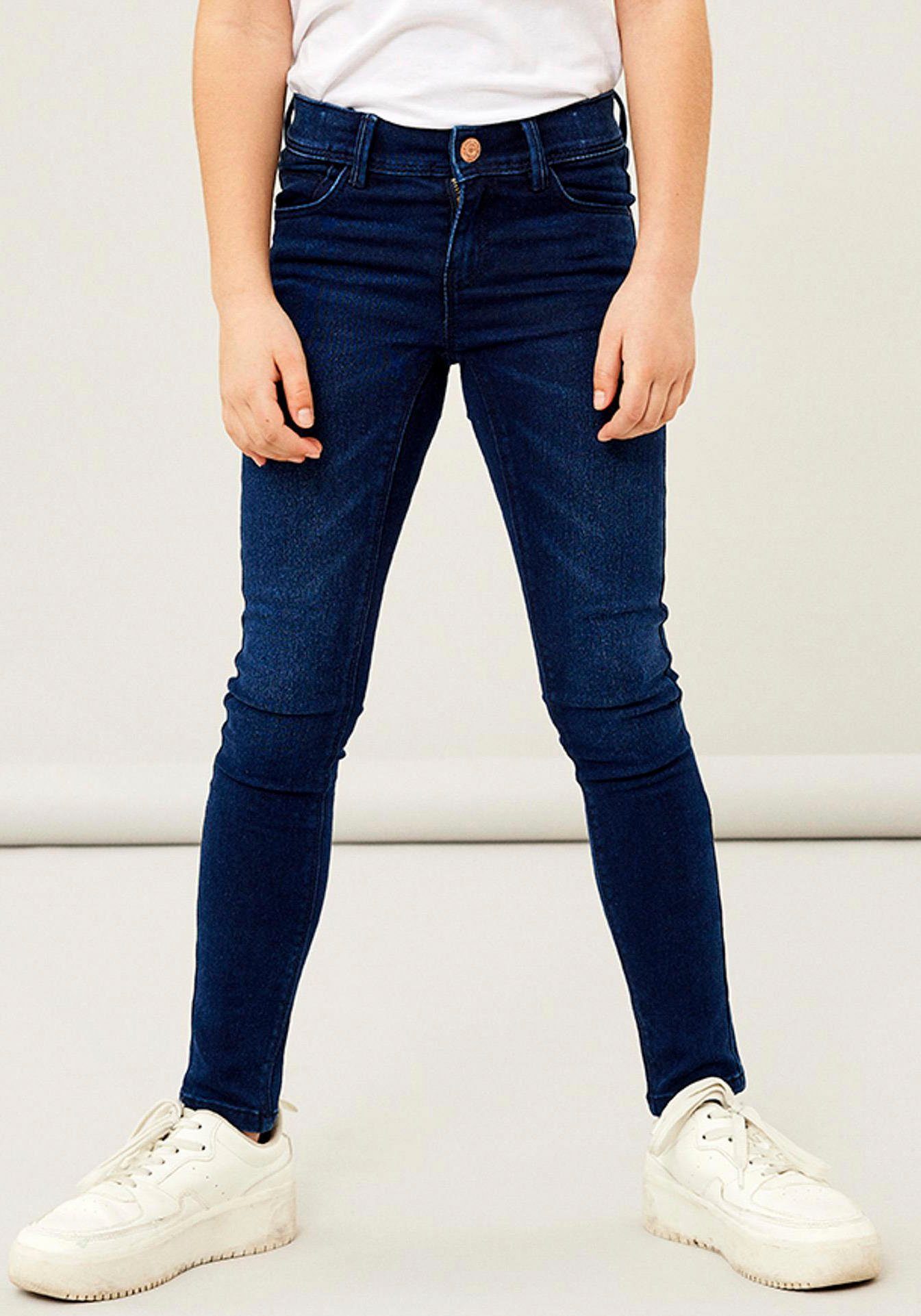 Name It Stretch jeans NKFPOLLY DNMTAX PANT van comfortabel stretch-denim