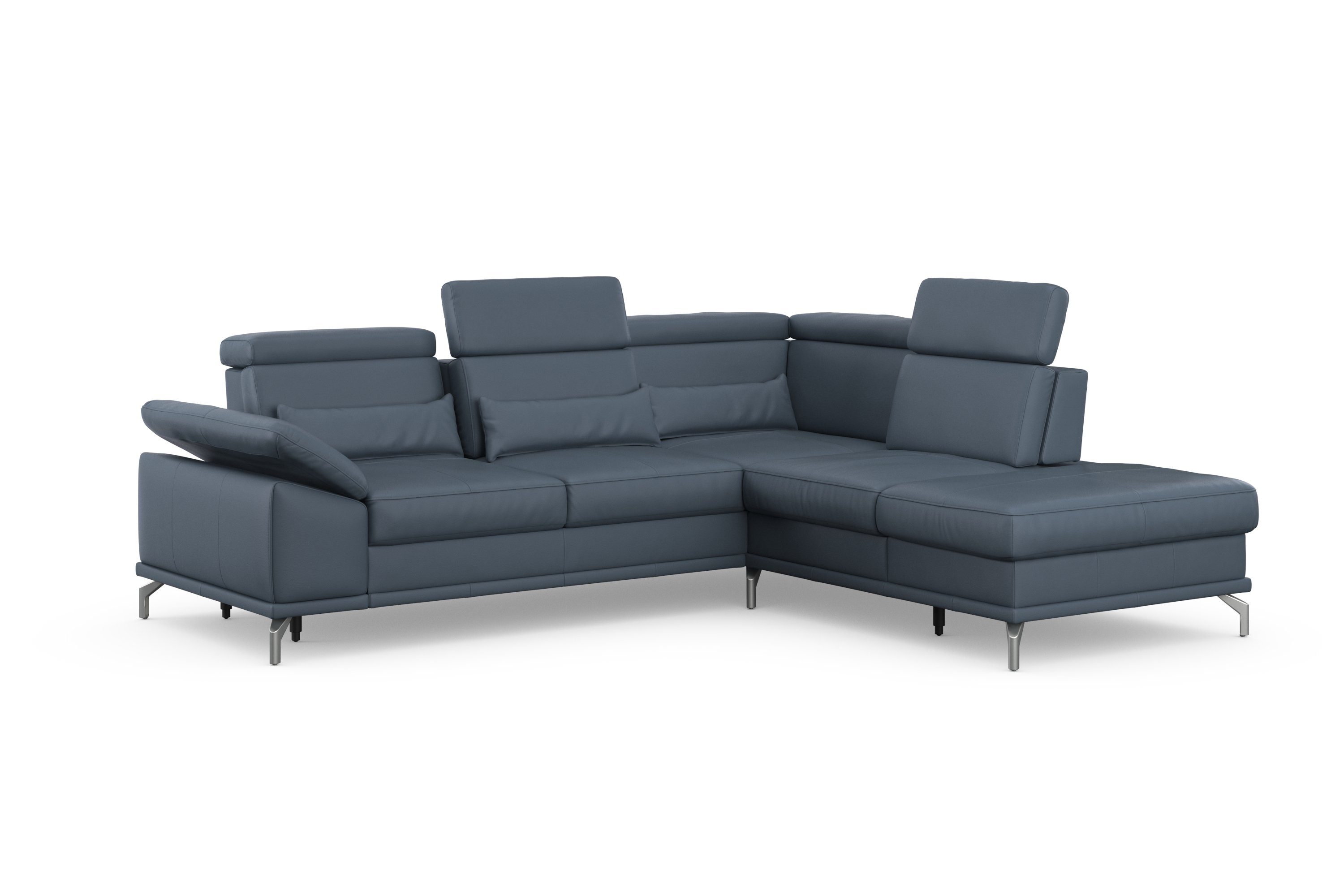 sit&more Hoekbank Cabrio L-vorm, met zitdiepteverstelling, arm- en hoofdsteunverstelling