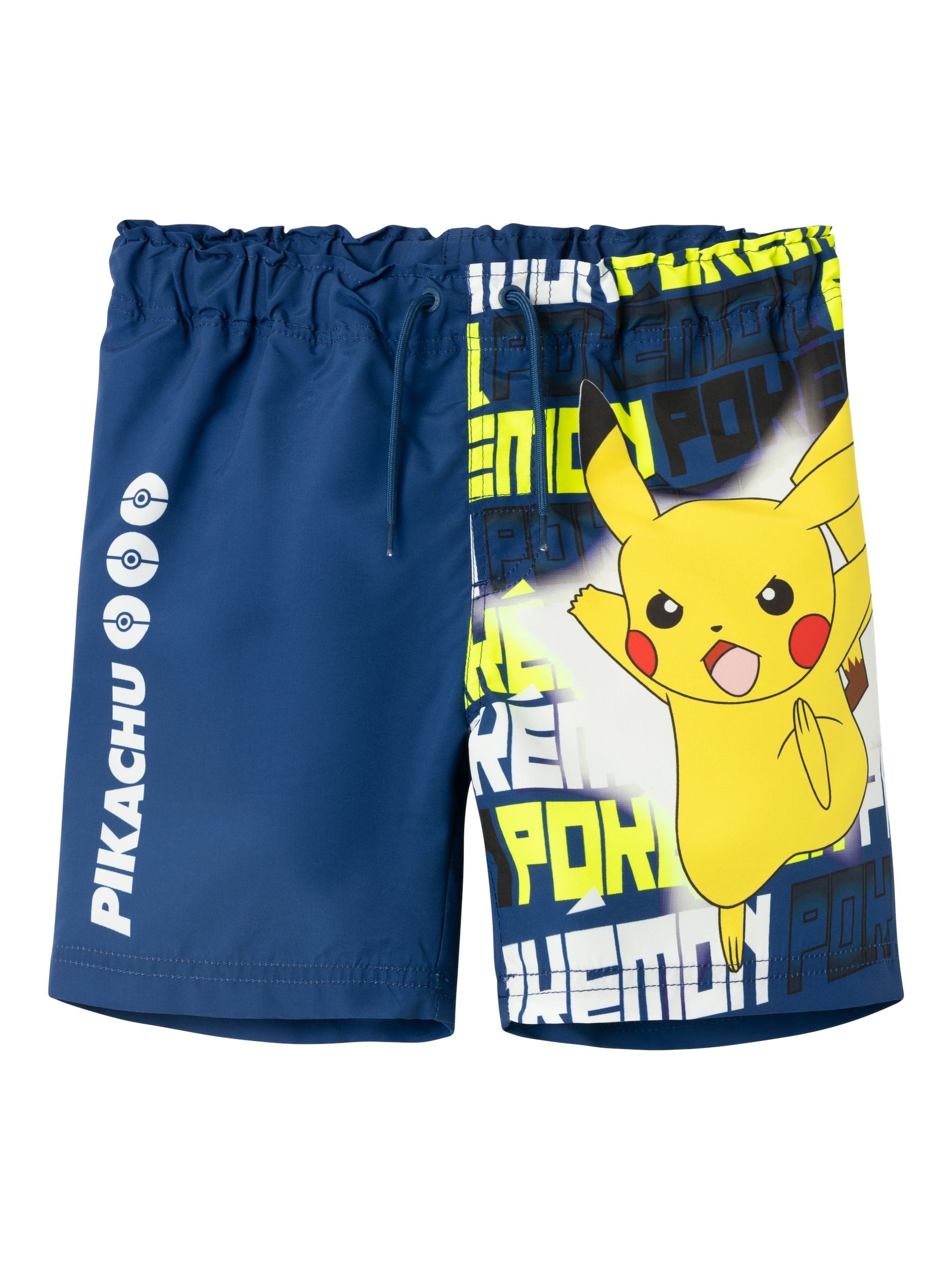 Name it KIDS Pokemon zwemshort NKMMAKHI met printopdruk blauw Jongens Polyester 152