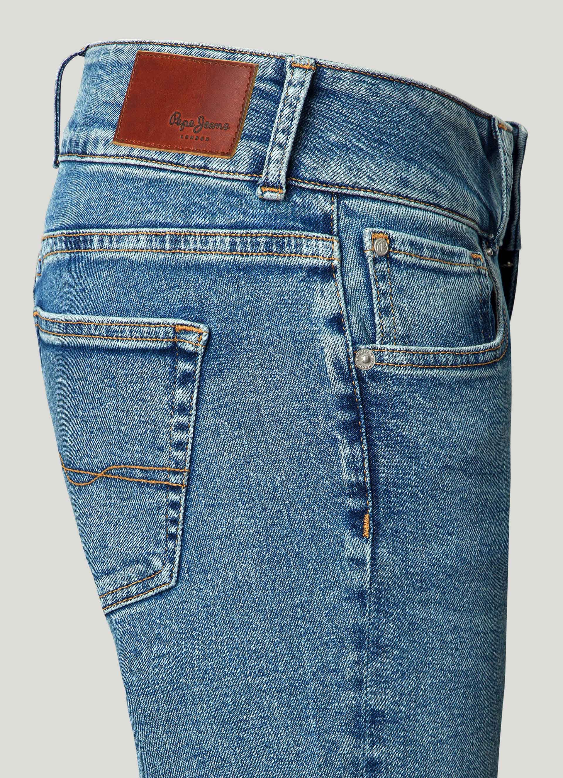 Pepe Jeans Straight jeans LW met dubbele knoopsluiting