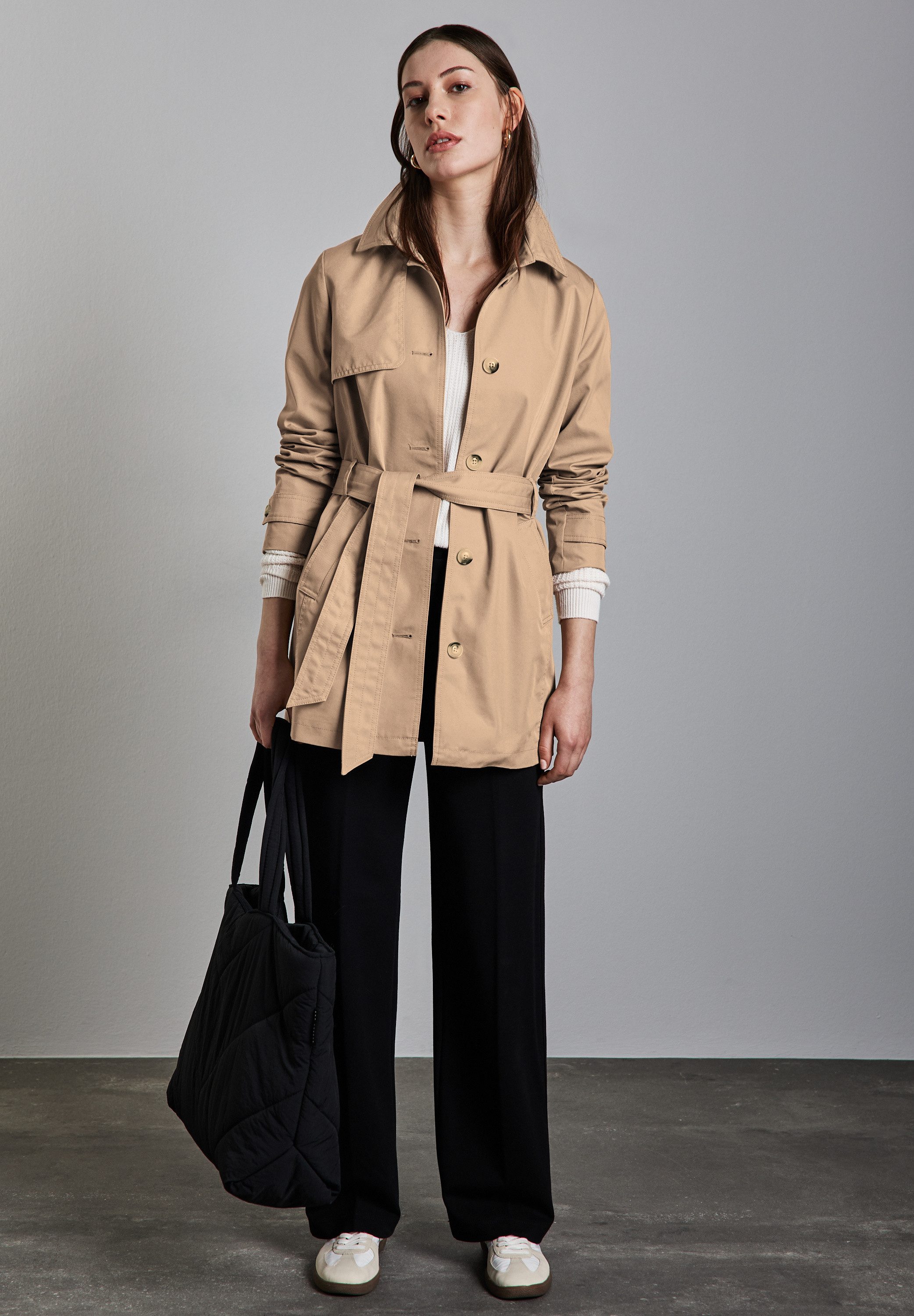 STREET ONE Trenchcoat met riem om te tailleren