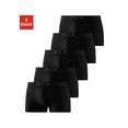 h.i.s boxershort logoweefband met 3d-effect (5 stuks) zwart