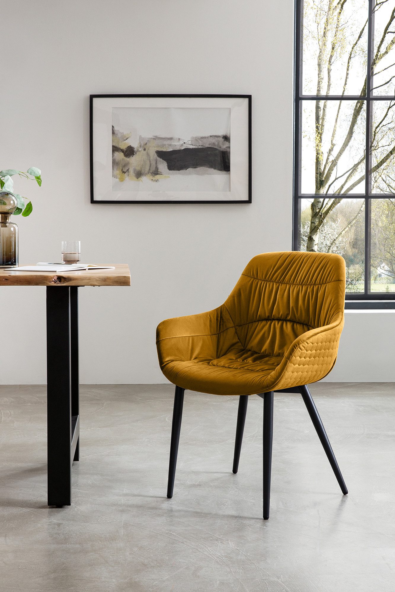 SalesFever Eethoek Esszimmerausstattung aus Holz und Metall