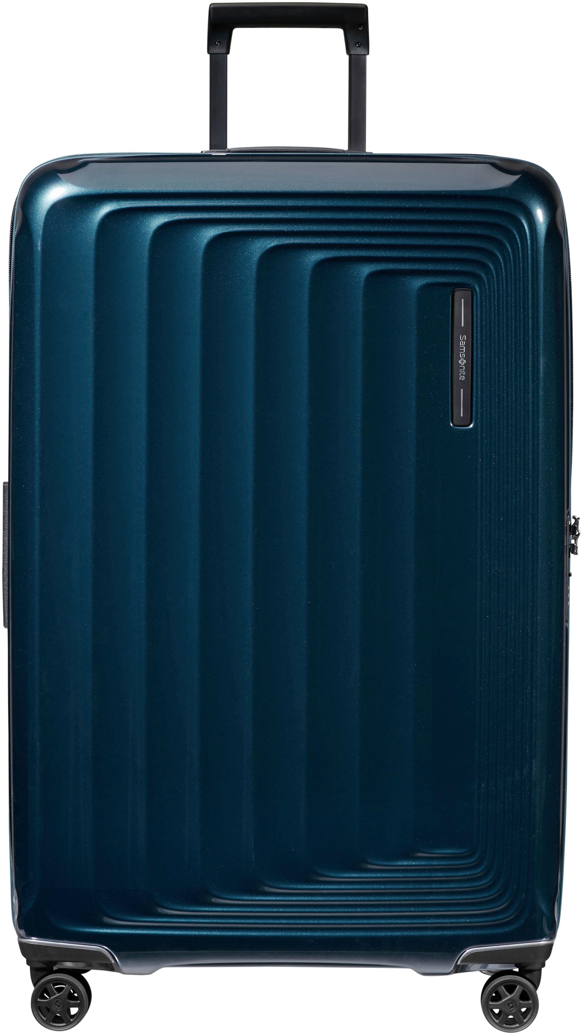 Samsonite Nuon Spinner 81 Exp metallic dark blue Harde Koffer