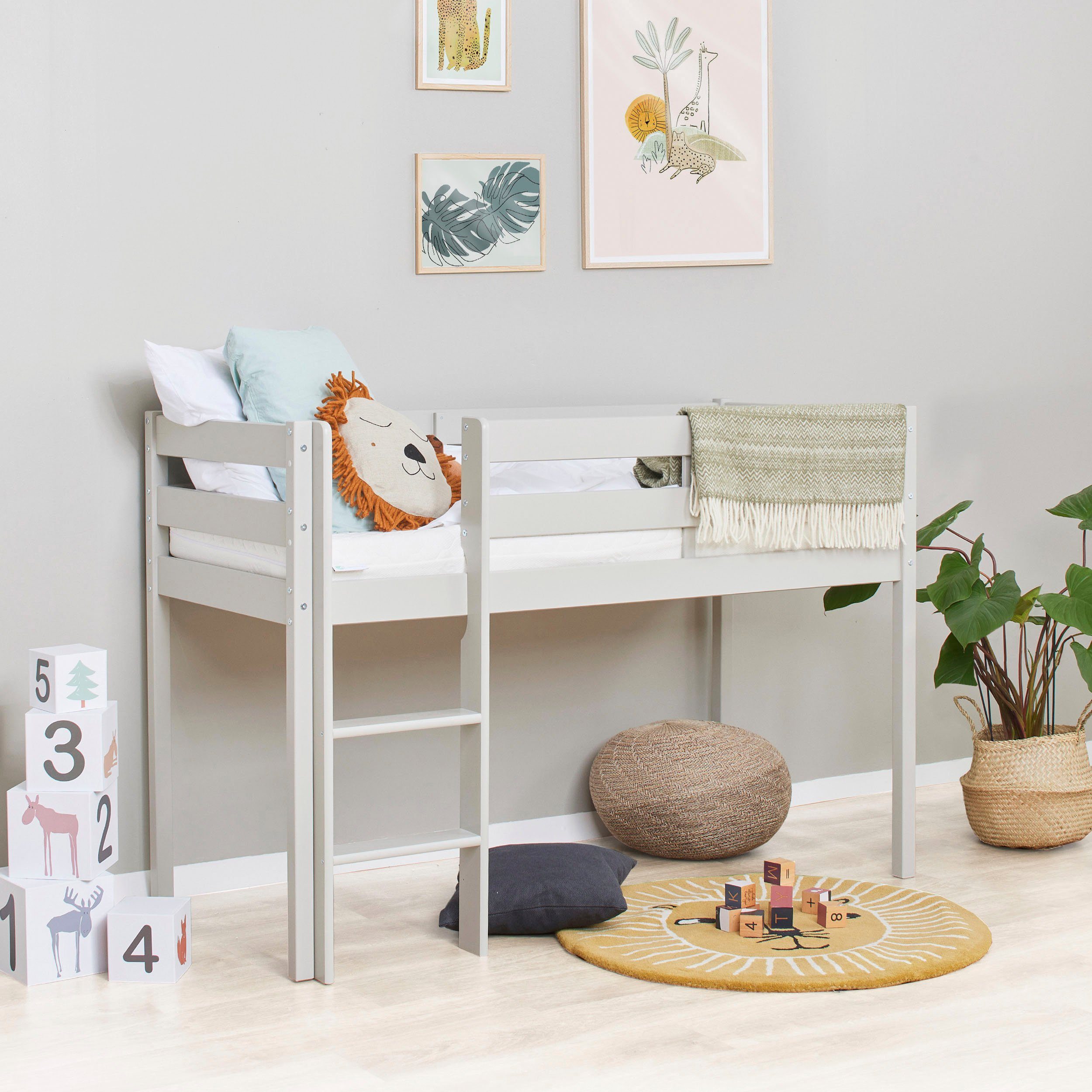 Hoppekids Speelbed ECO COMFORT, hoogslaper, deelbaar in 2 eenpersoonsbedden