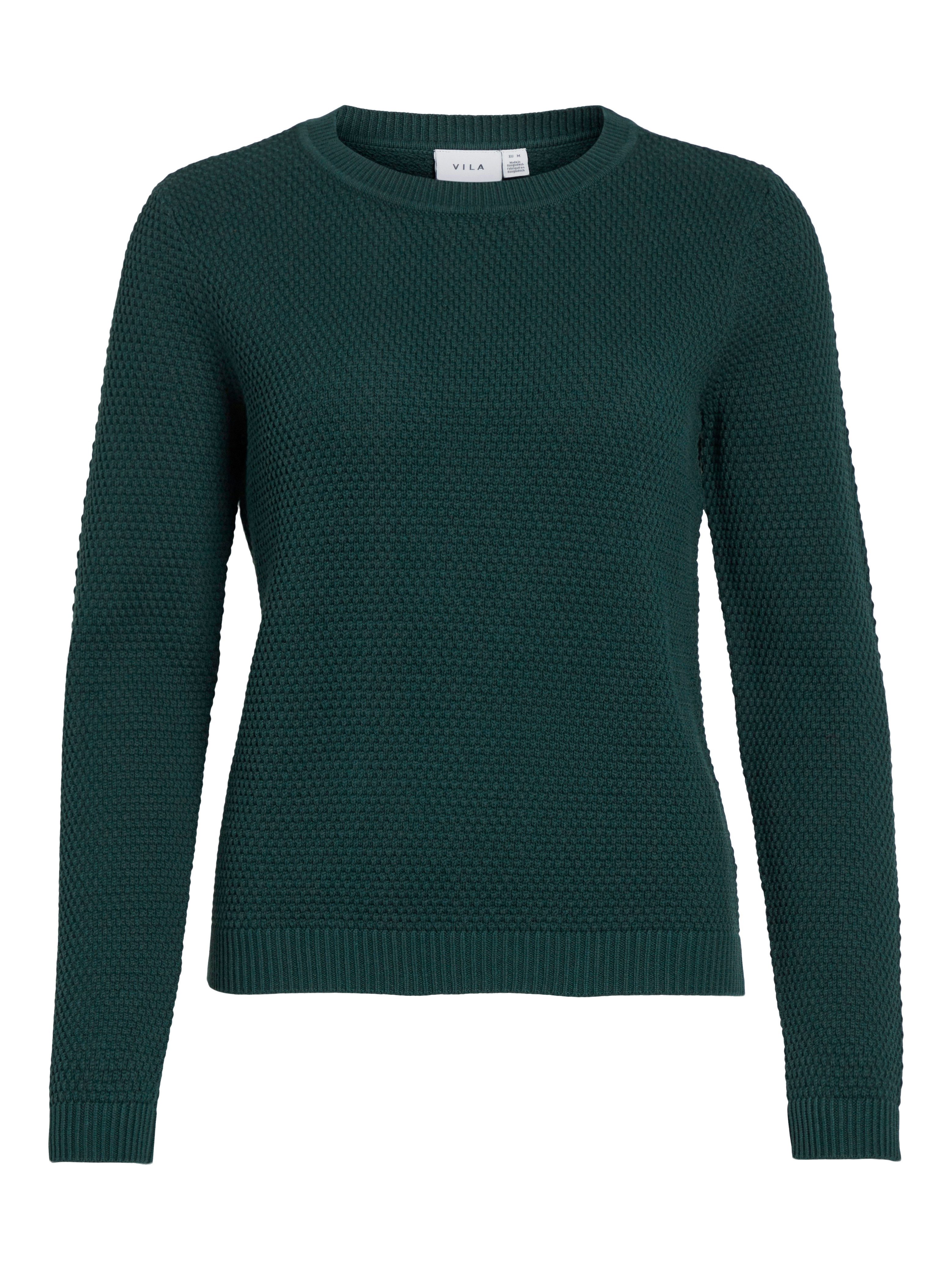 Vila Trui met ronde hals VIDALO O-NECK L/S KNIT TOP- NOOS