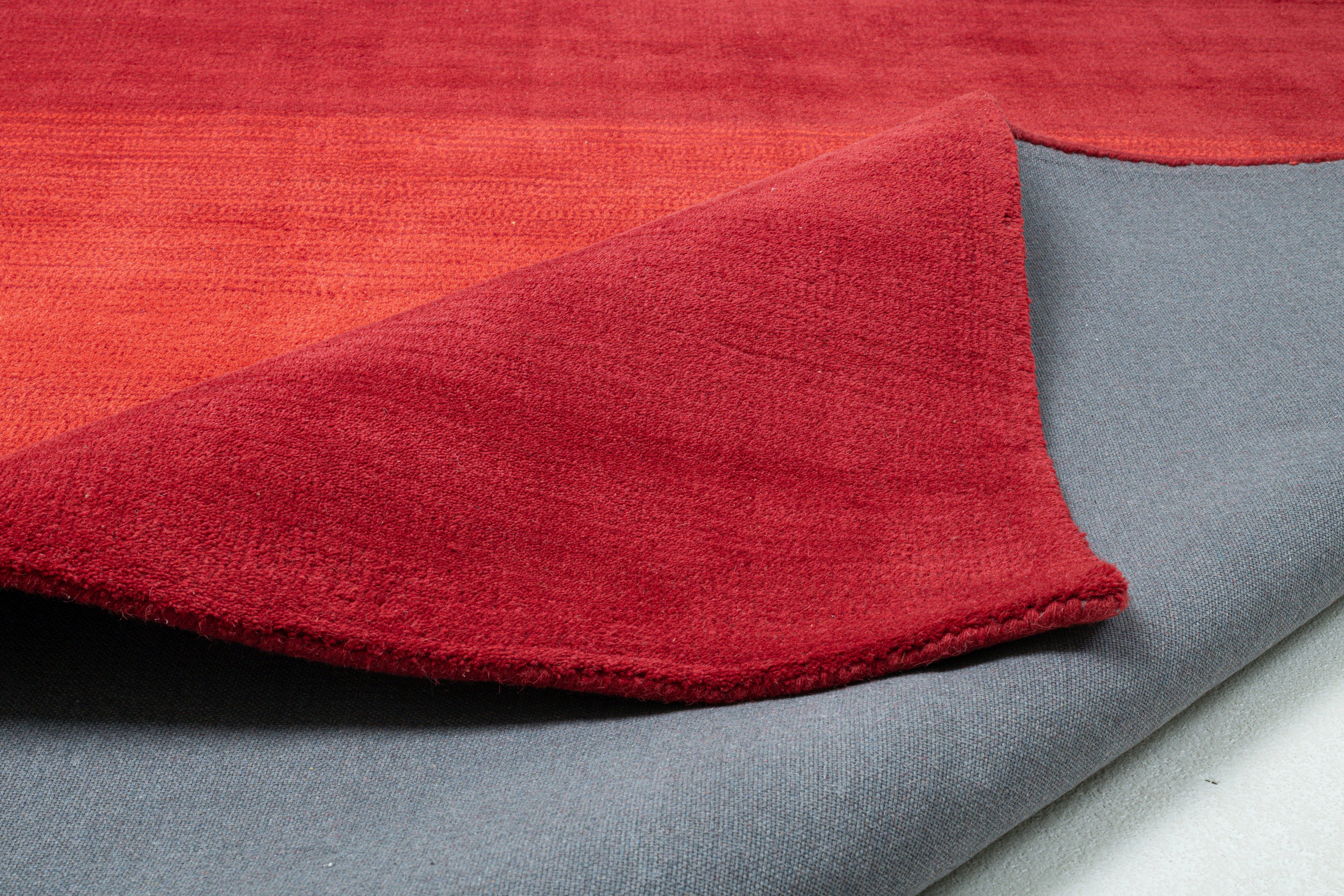my home Wollen kleed Lessach Handgeweven tapijt, met moderne kleurverloop, 100% wol, handgeweven