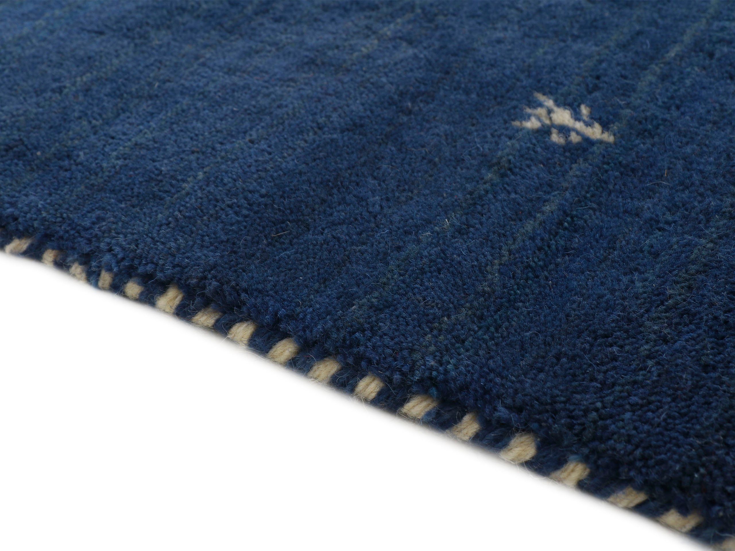 carpetfine Wollen kleed Gabbeh Uni, ook als loper verkrijgbaar