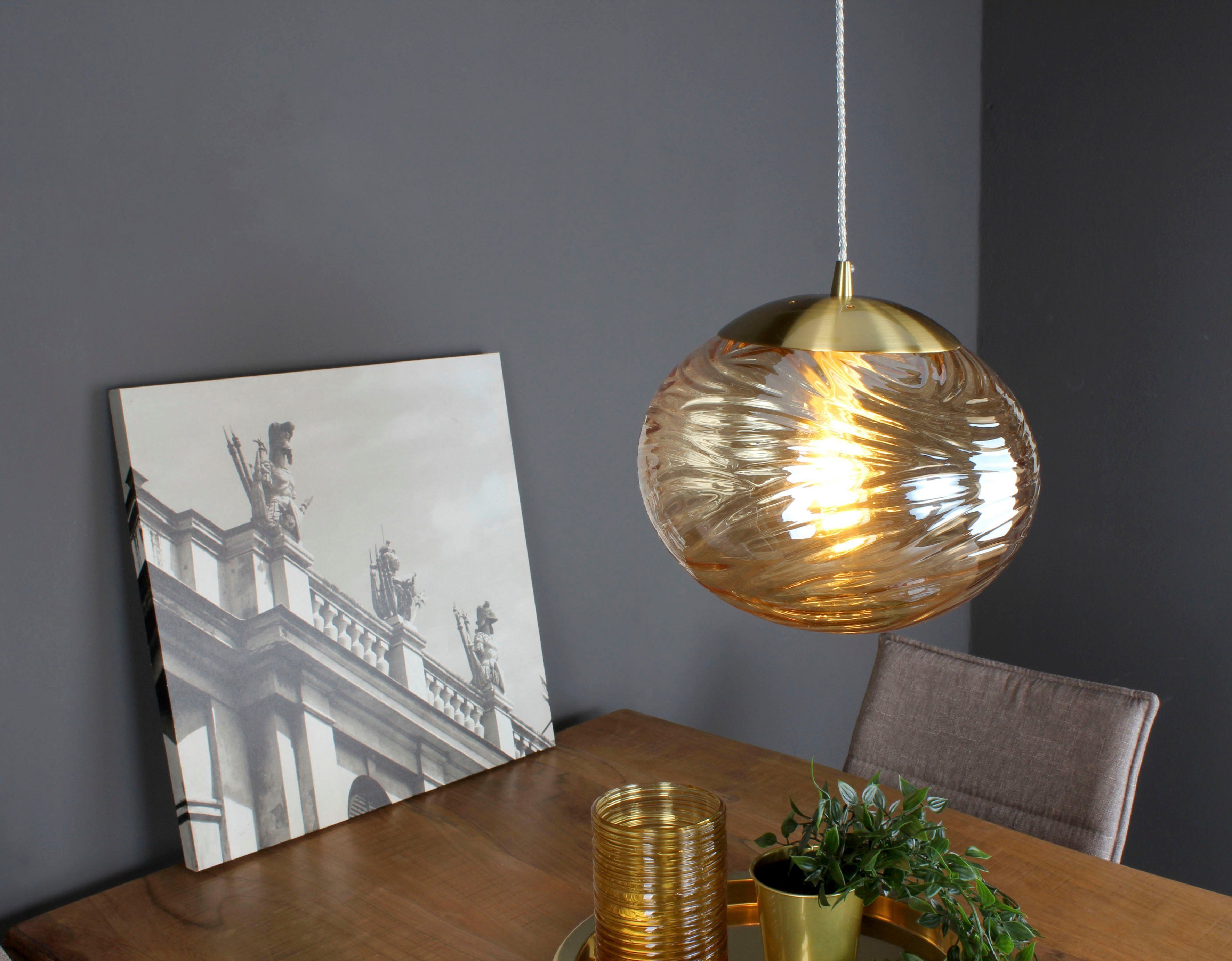 ECO-LIGHT Hanglamp Nereide hoogwaardig glas (1 stuk)